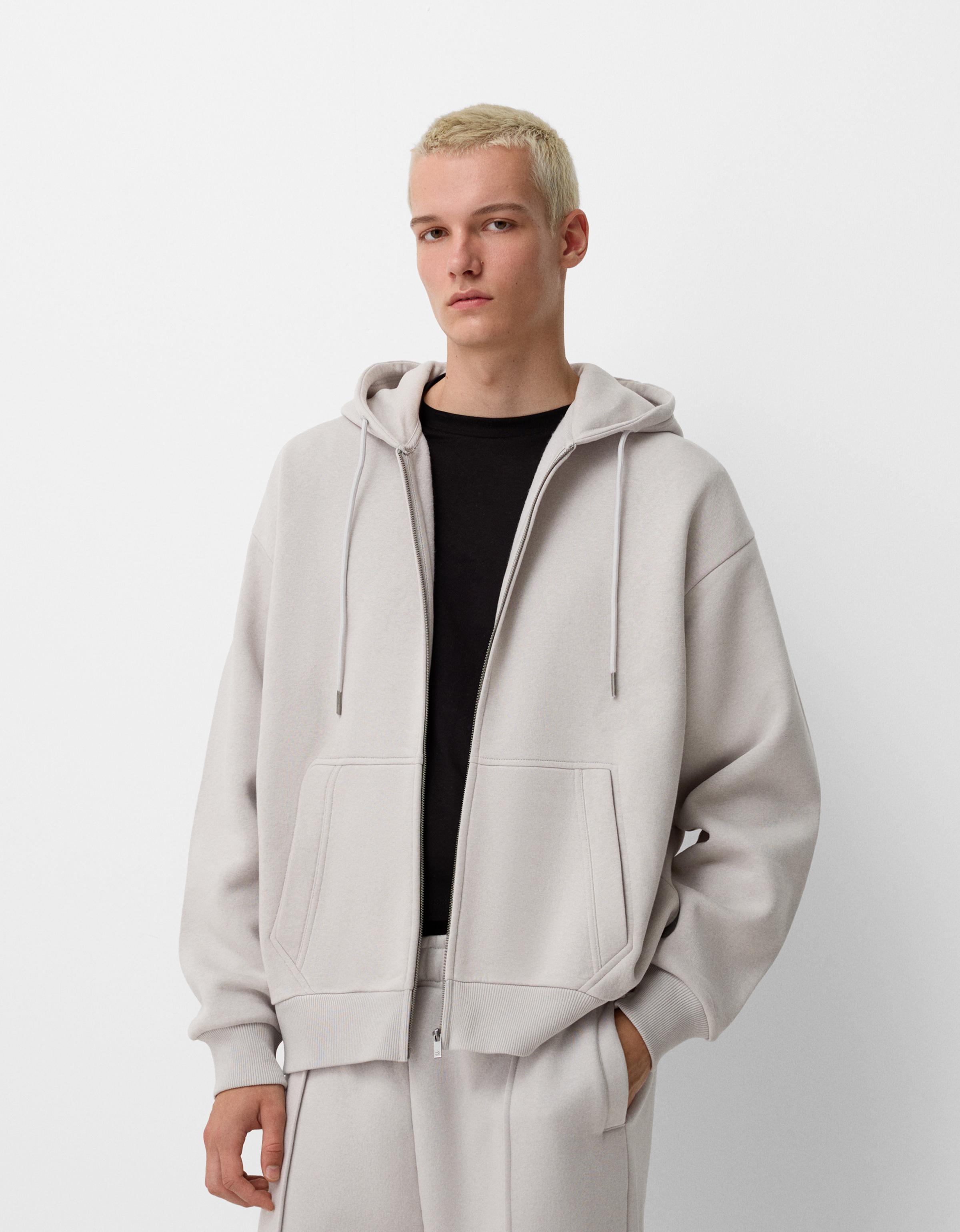 Bershka Pack Mit Sweatshirt Und Wide-Leg-Hose Herren Xs Kombiniert