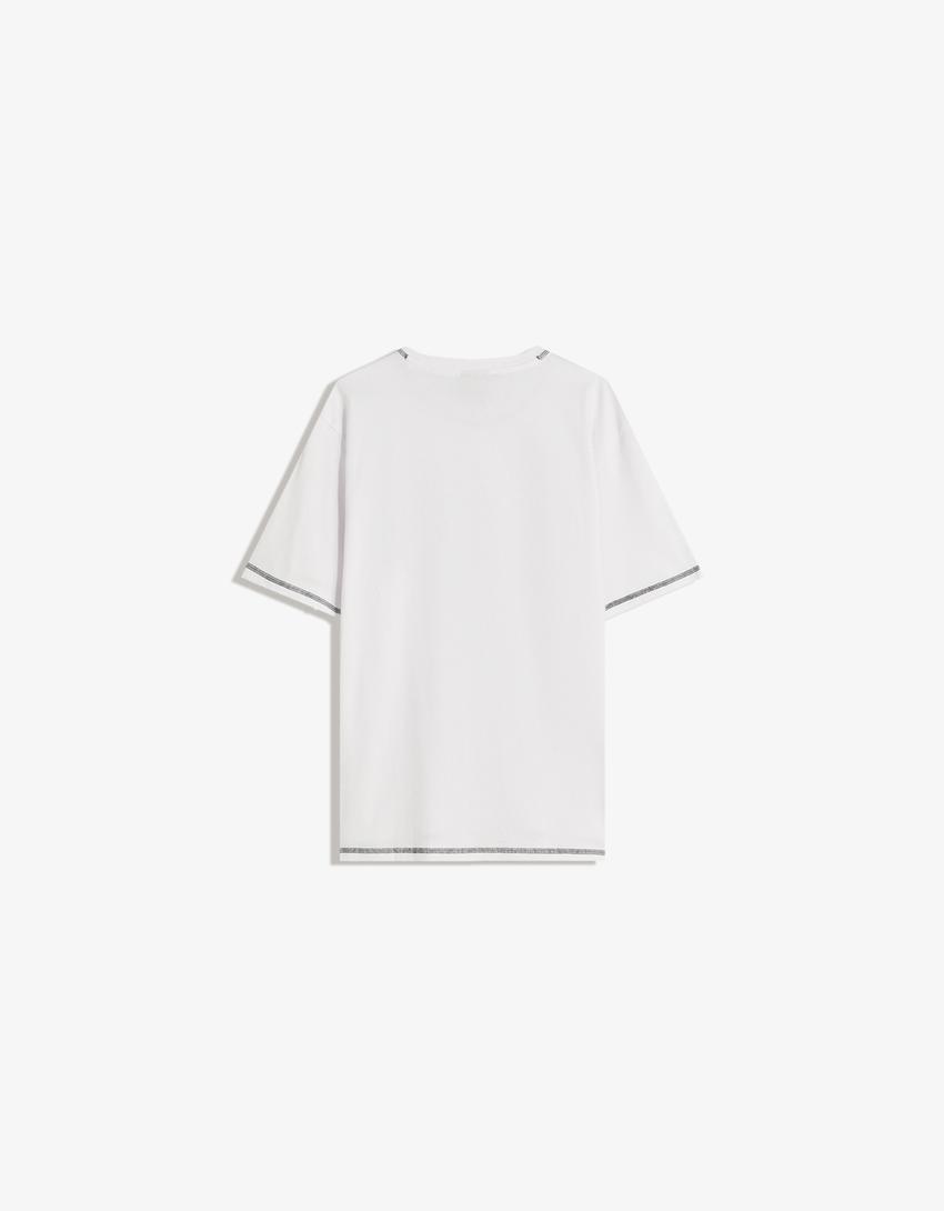 Camiseta Von Dutch manga corta print-Blanco