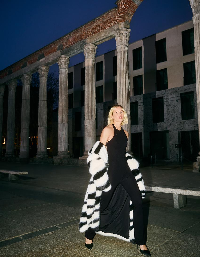 Sabates de taló llaç-Negre