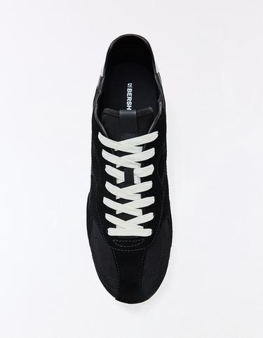 SLIM RETRO TRAINERS — BLACK 3