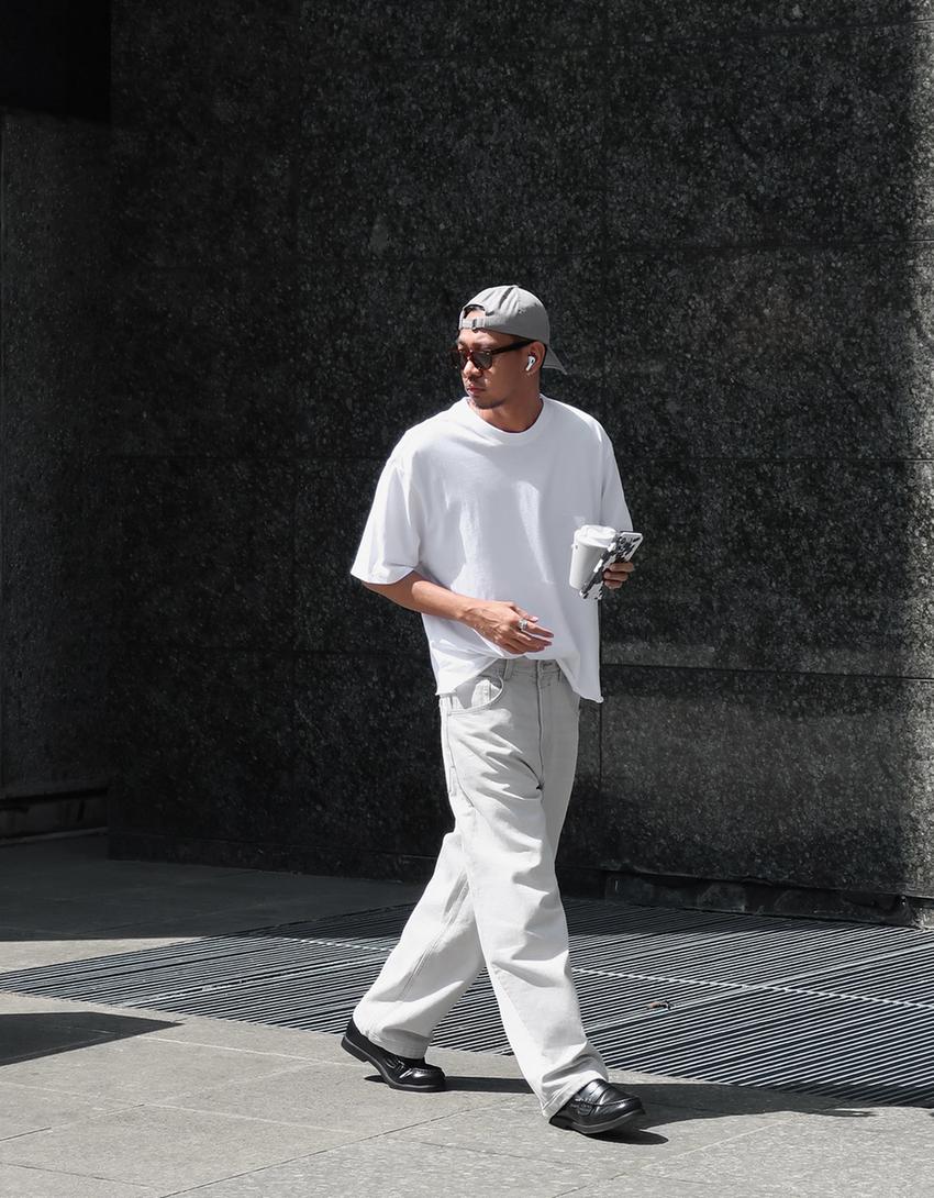 Super baggy jeans-Grey-1