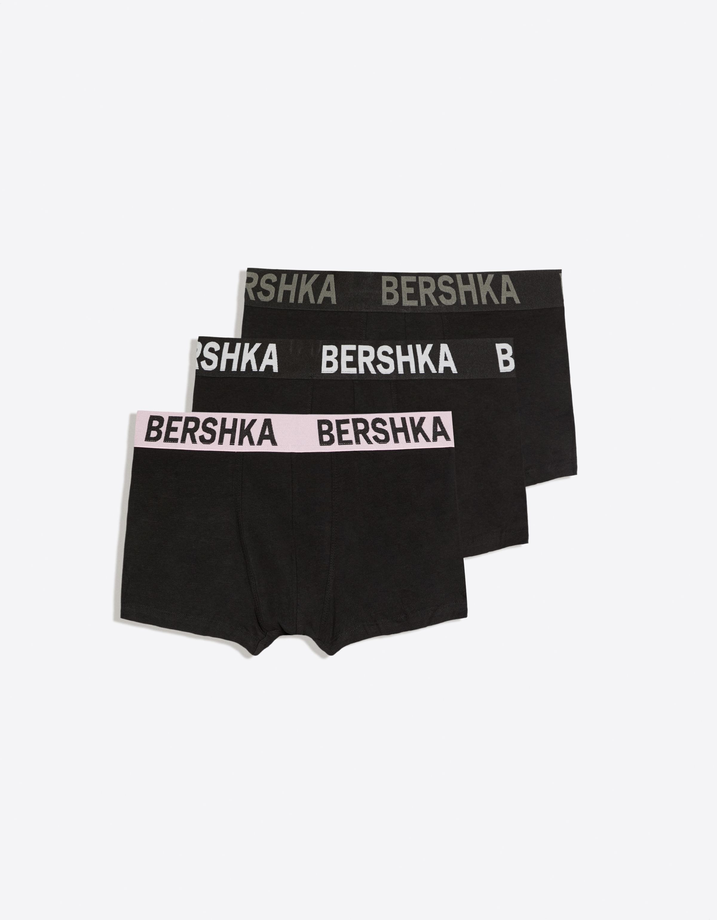 3-pack of wide-waistband boxers — Pink