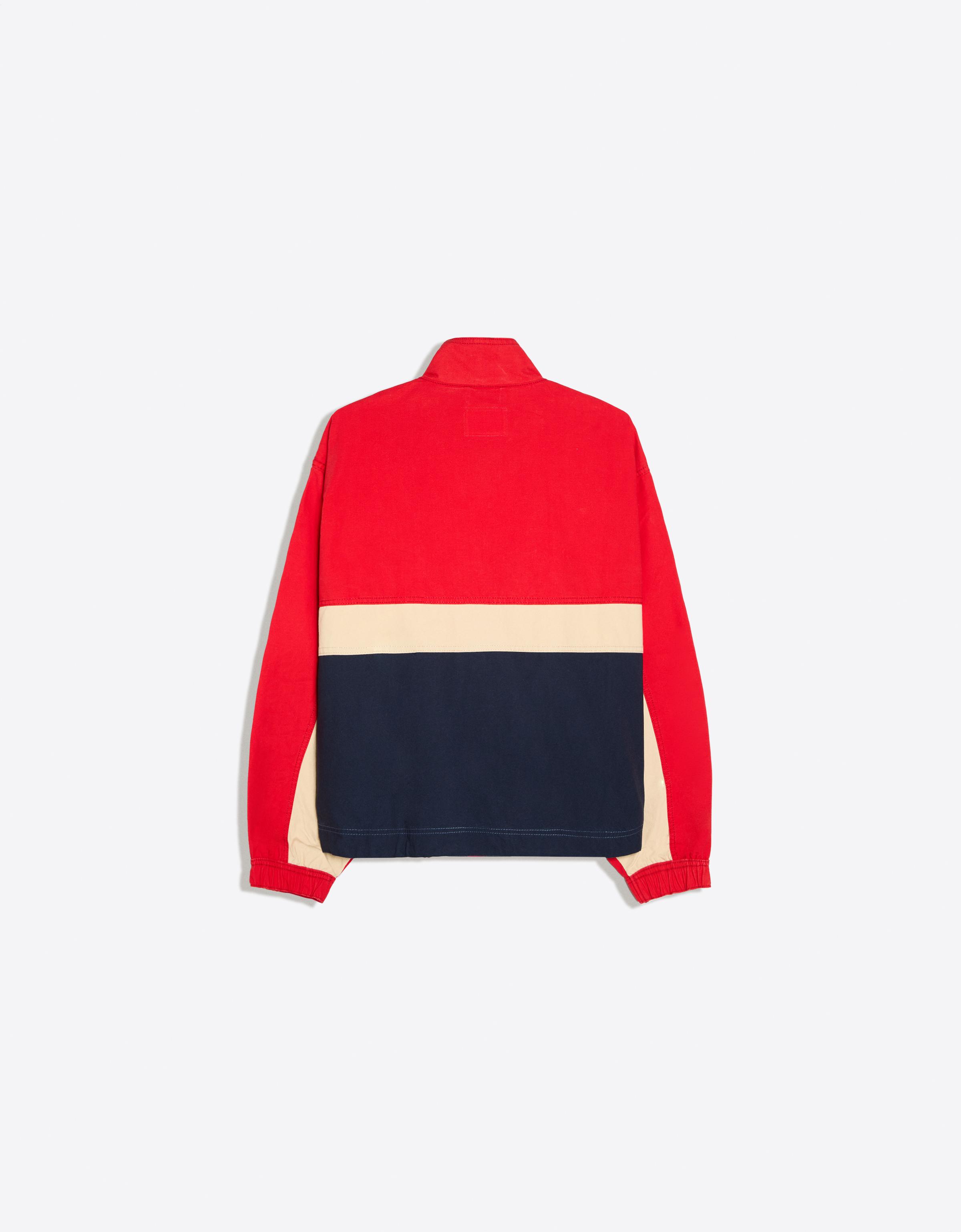 Zip-up windbreaker — Red