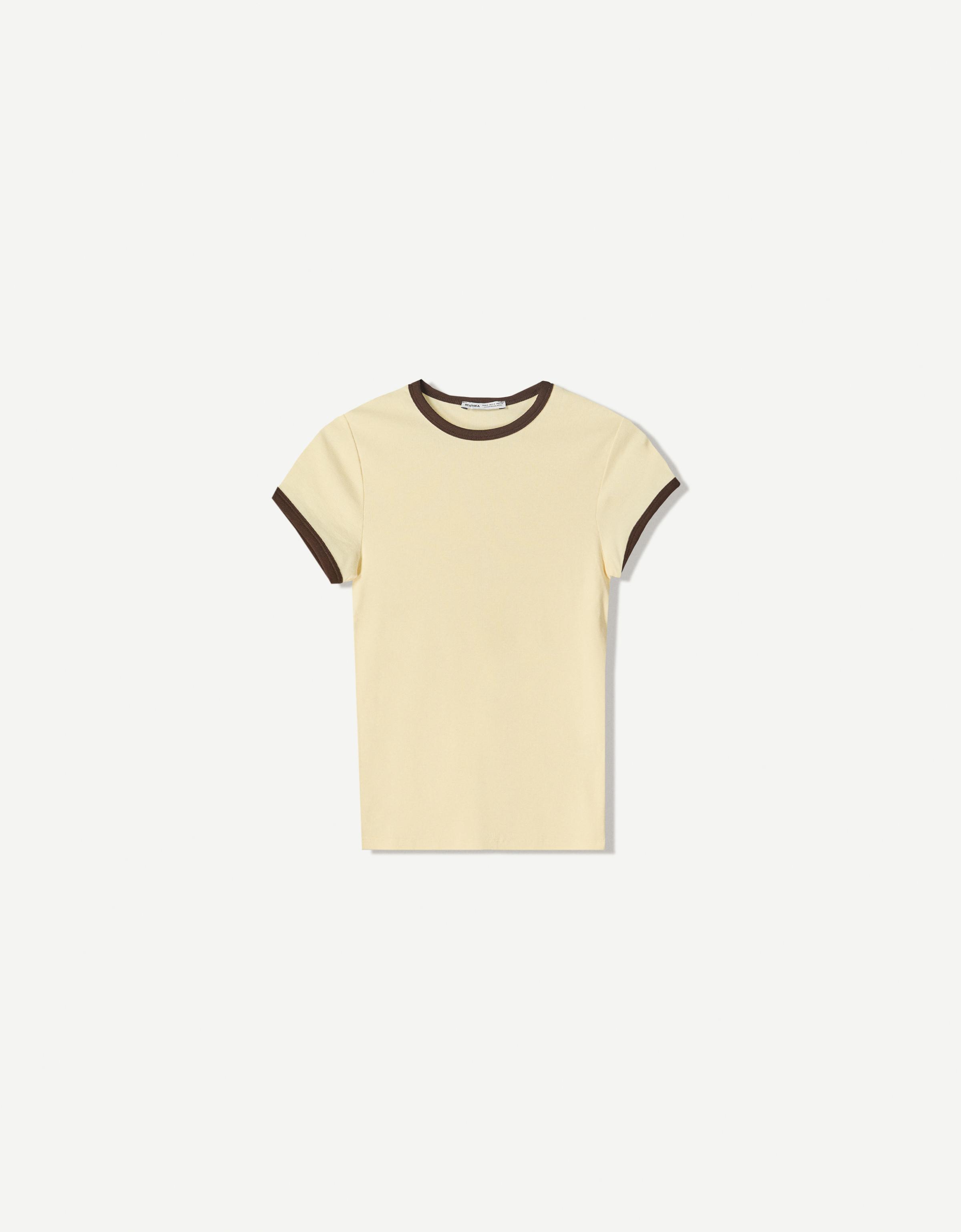 Short sleeve T-shirt with contrasting details - COMBO WINS