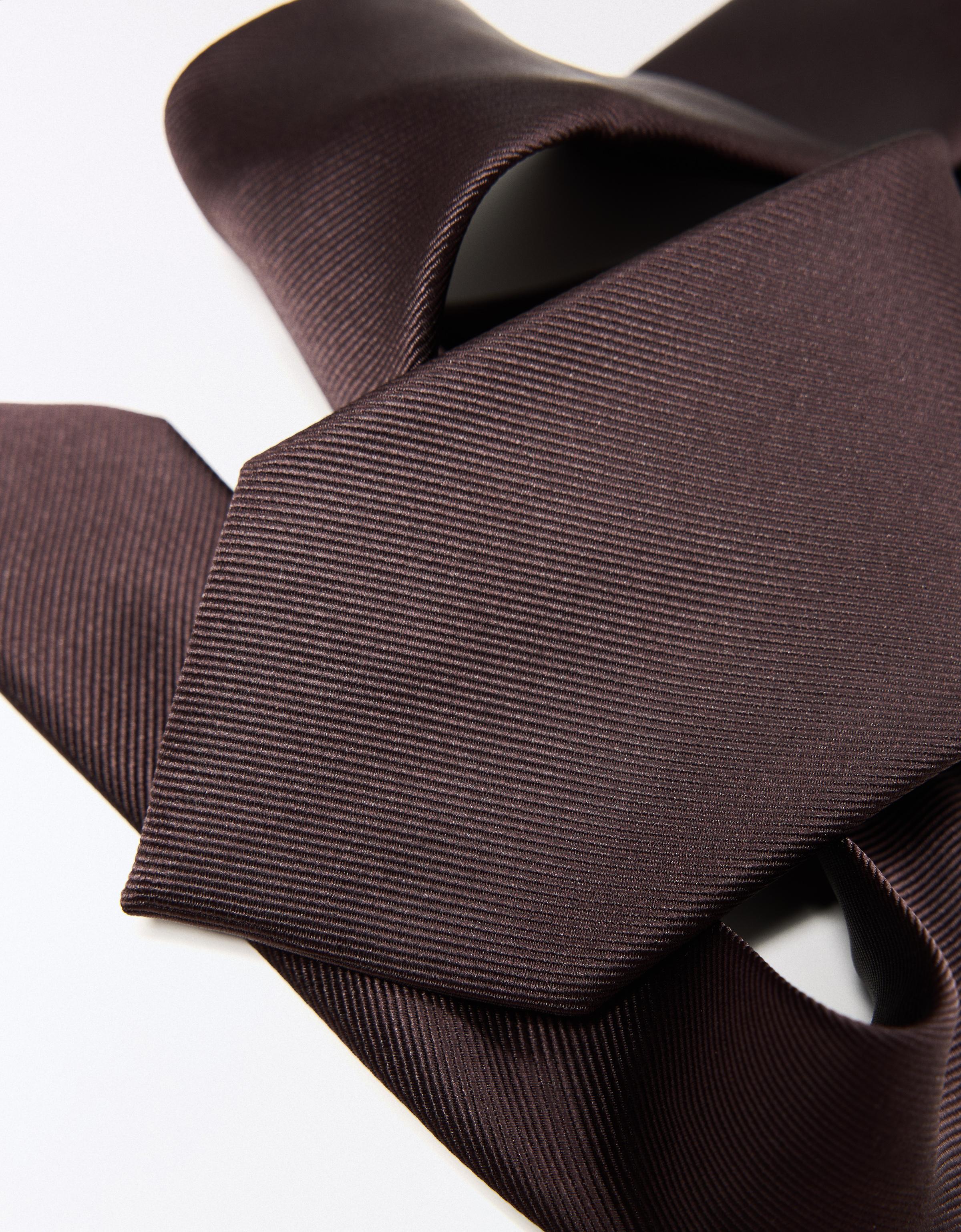 Plain tie — Brown