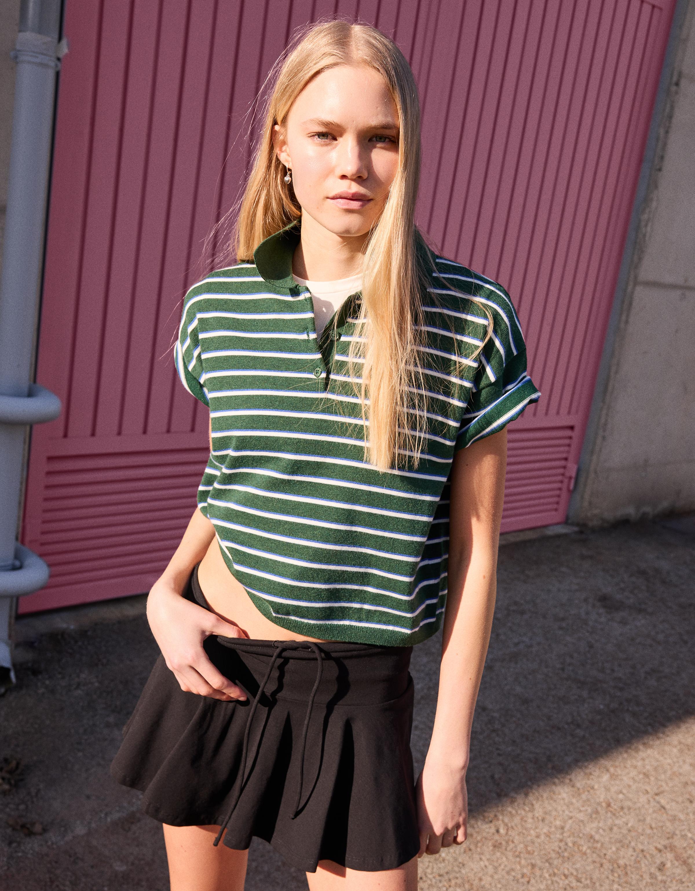 Beli bağlamalı mini şort etek - Görsel 23