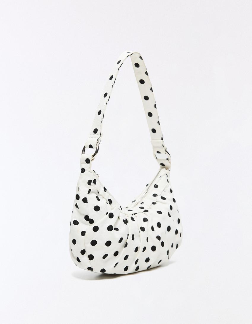 Bolso mini lunares-Blanco