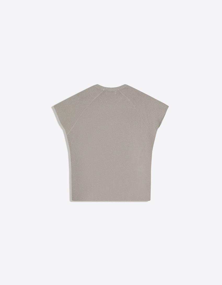 Worker graphic T-shirt-Grey