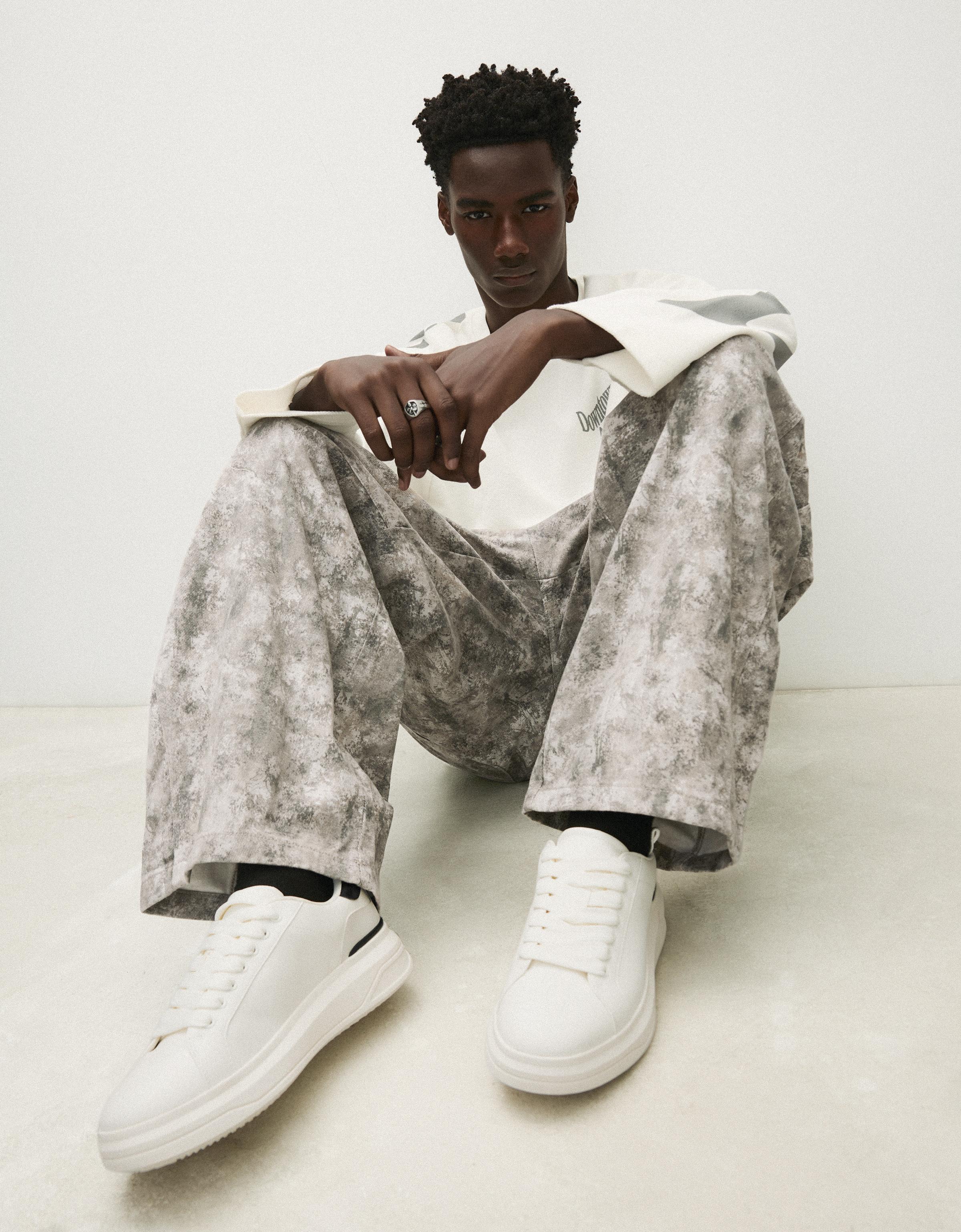 Chunky sole trainers — WHITE