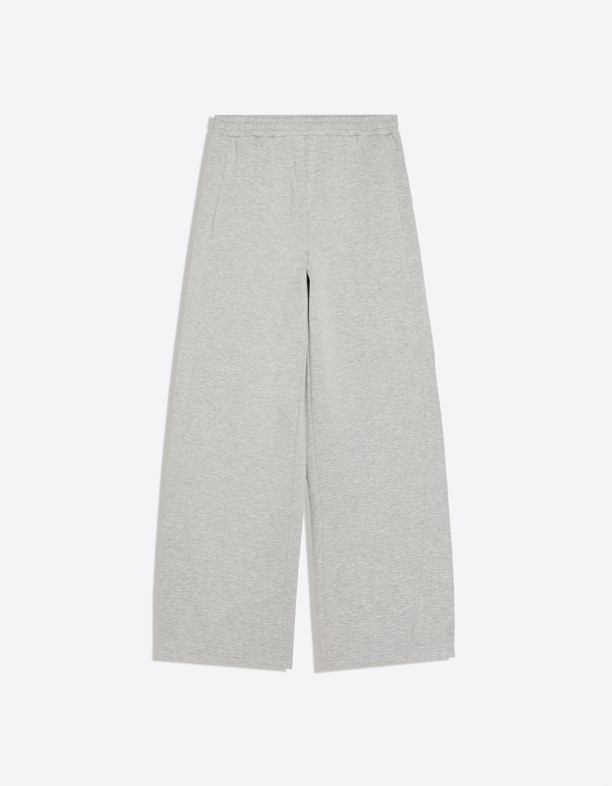 Bershka Scuba dokuma barrel fit pantolon görsel 6