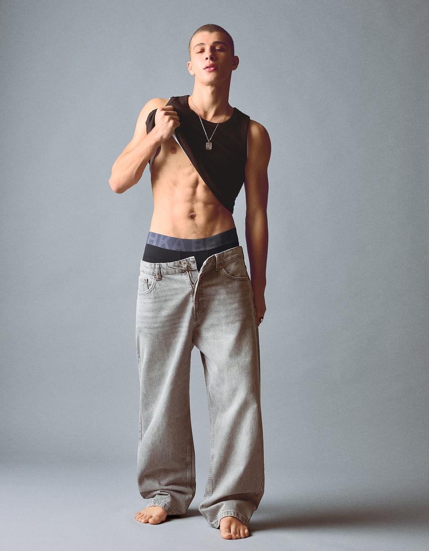 3er-Pack Boxershorts mit breitem Bund-Rosa