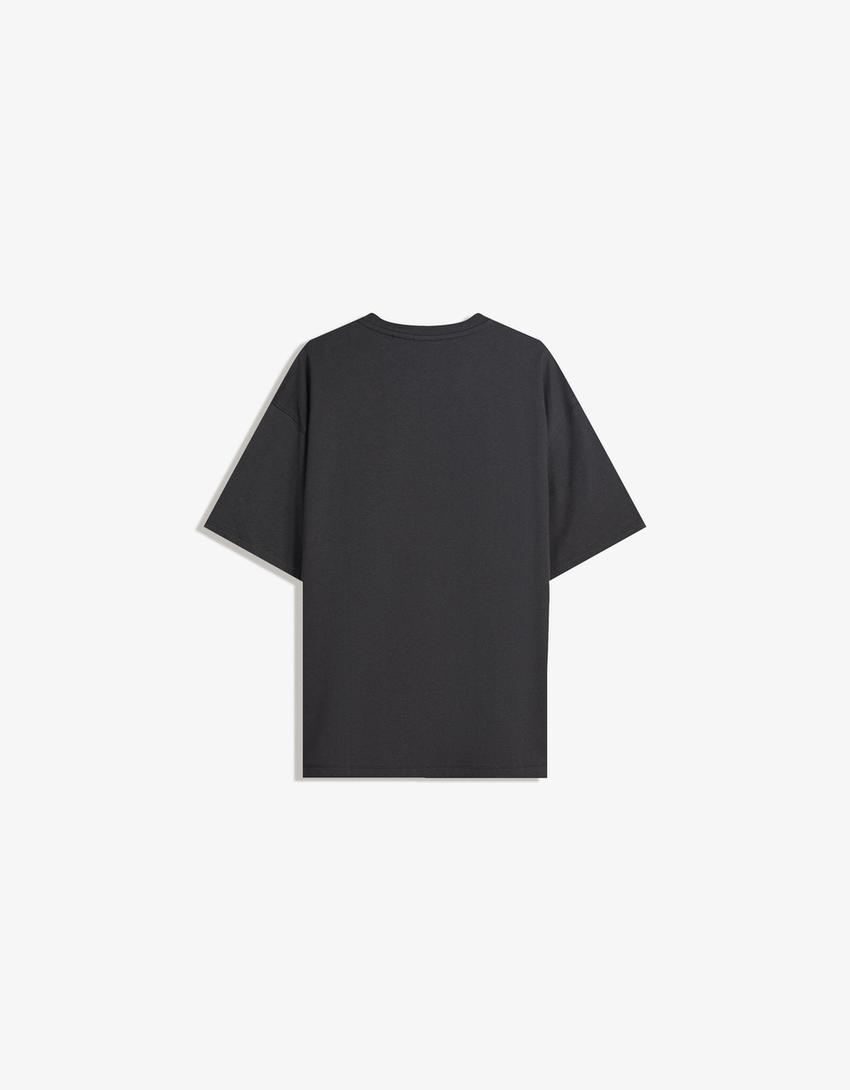 Post Malone print short-sleeve T-shirt-Black-3
