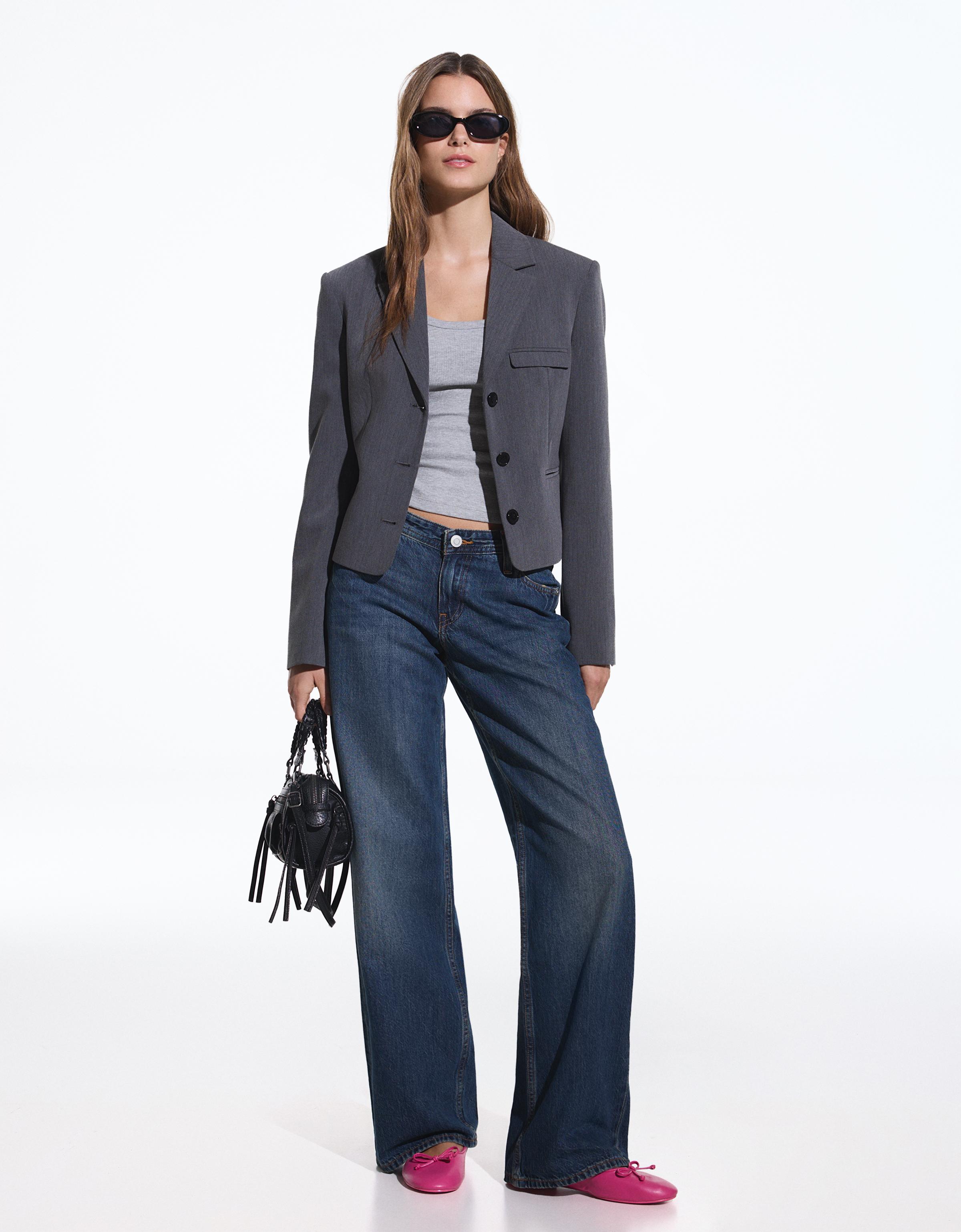 straight fit düşük bel jean - Görsel 28