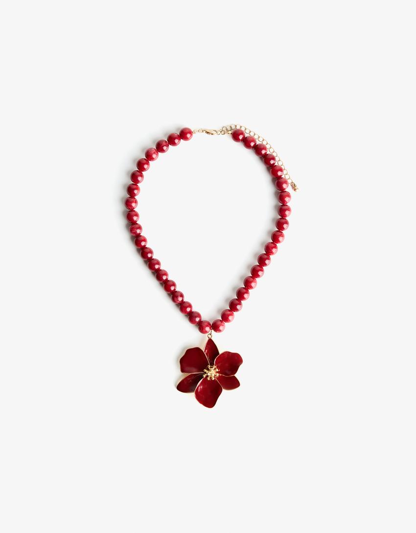 Collar flor-Burdeos-3