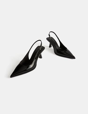 Backless kitten-heel shoes — BLACK 5