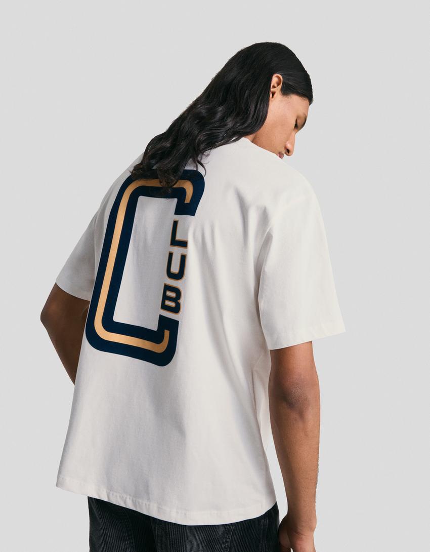 Short sleeve T-shirt with print-Off white