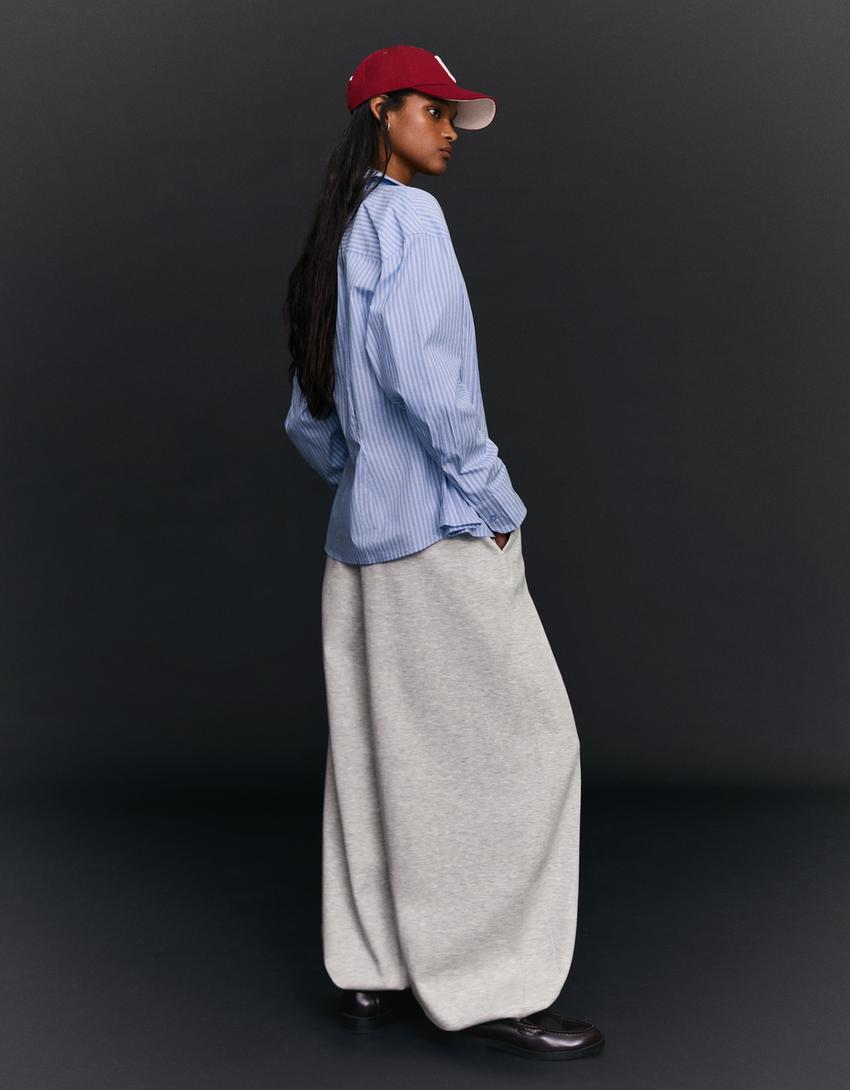 Pantalons barrel pelfa stoppers-Gris