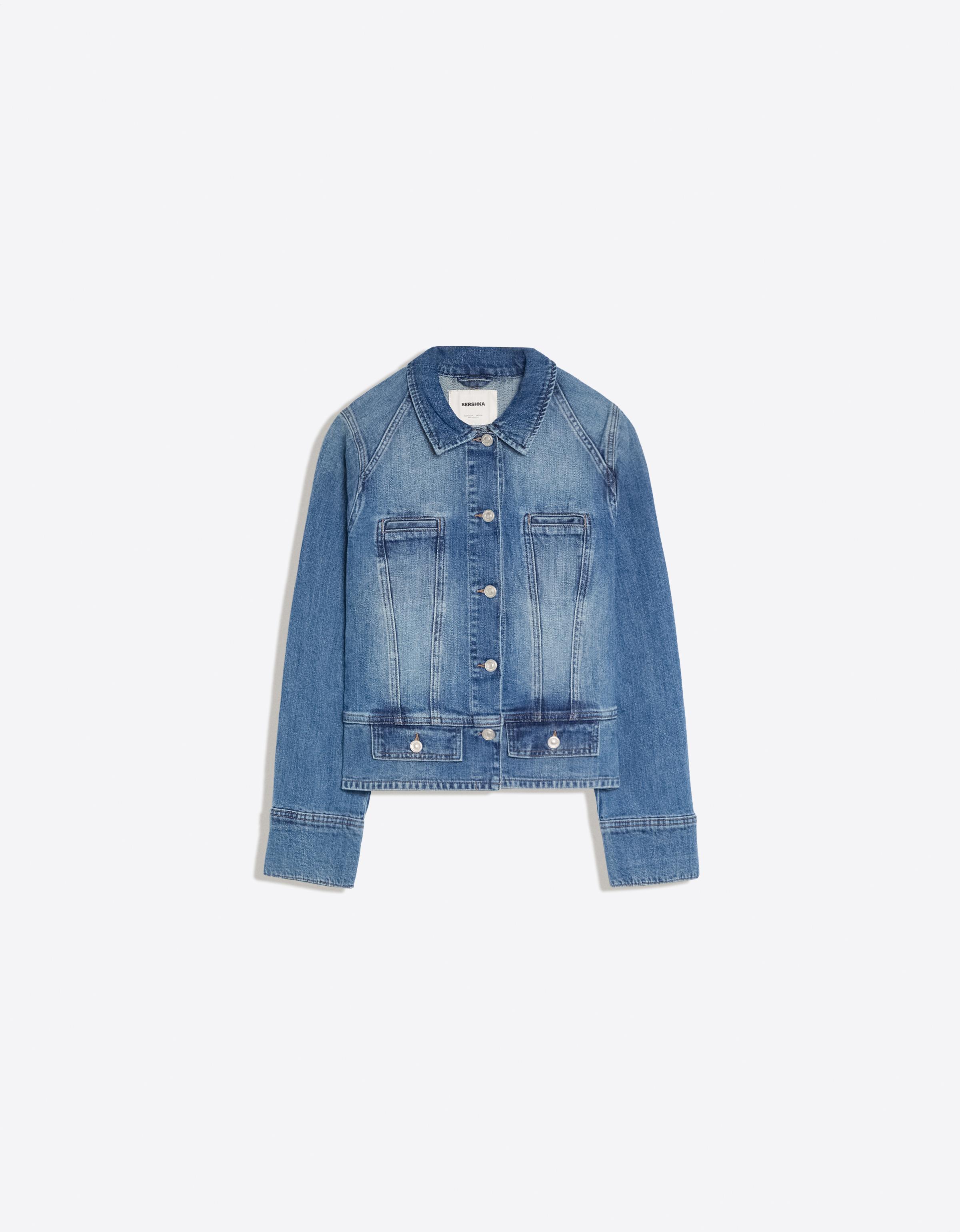 Bershka Kısa kesim denim ceket