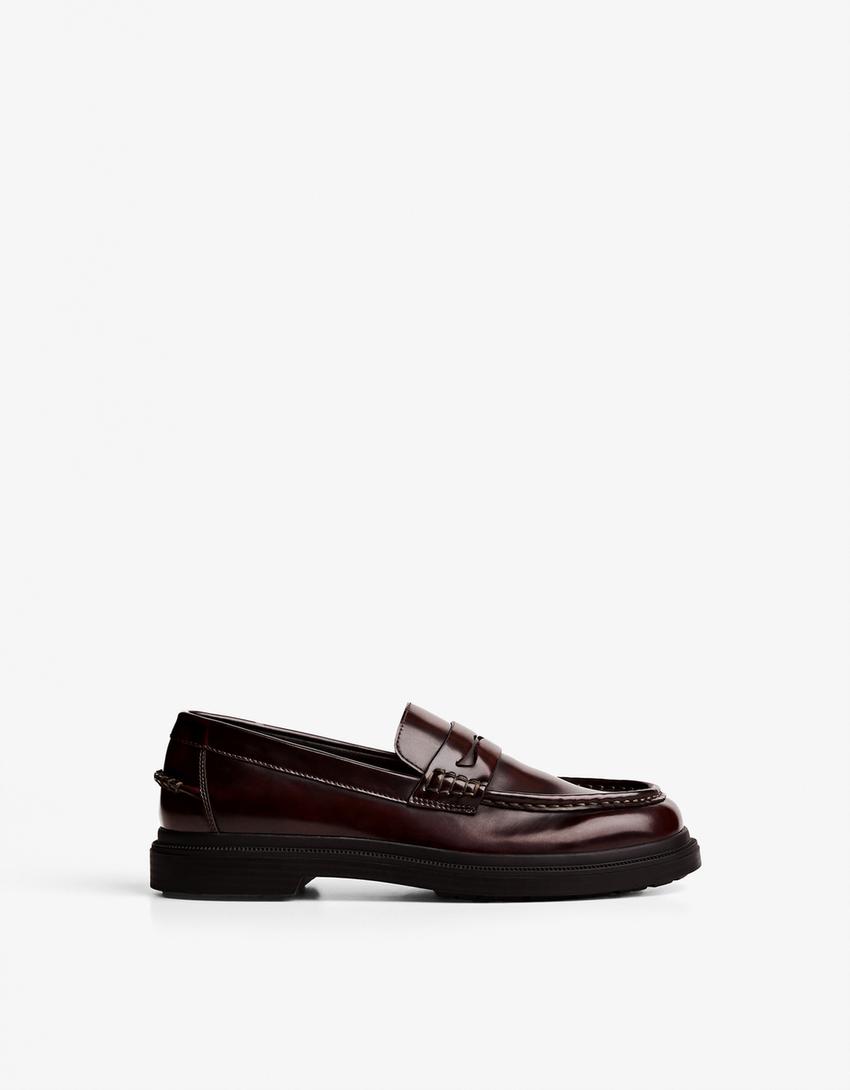 Penny loafers-Maroon
