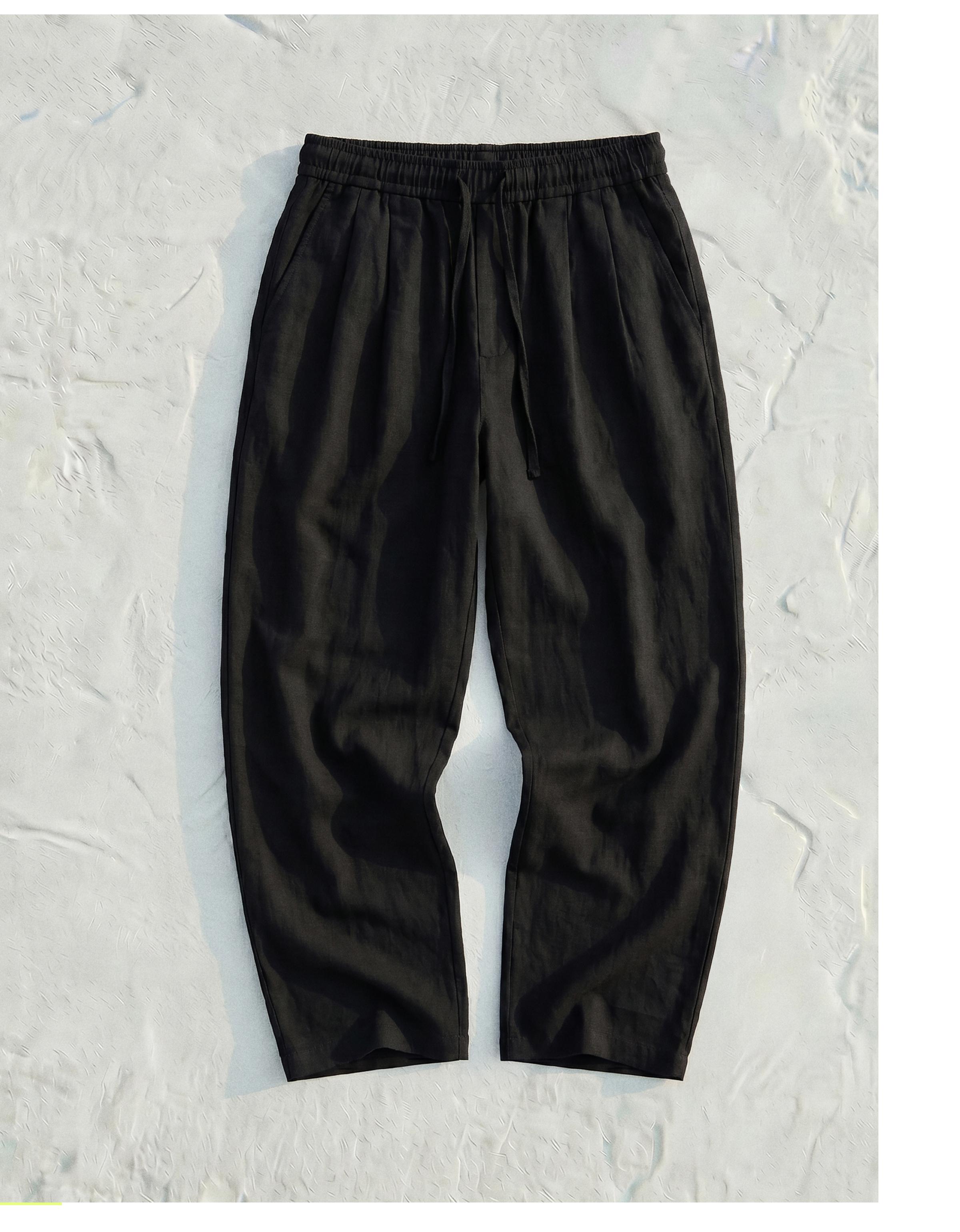 Rustic baggy trousers — Black