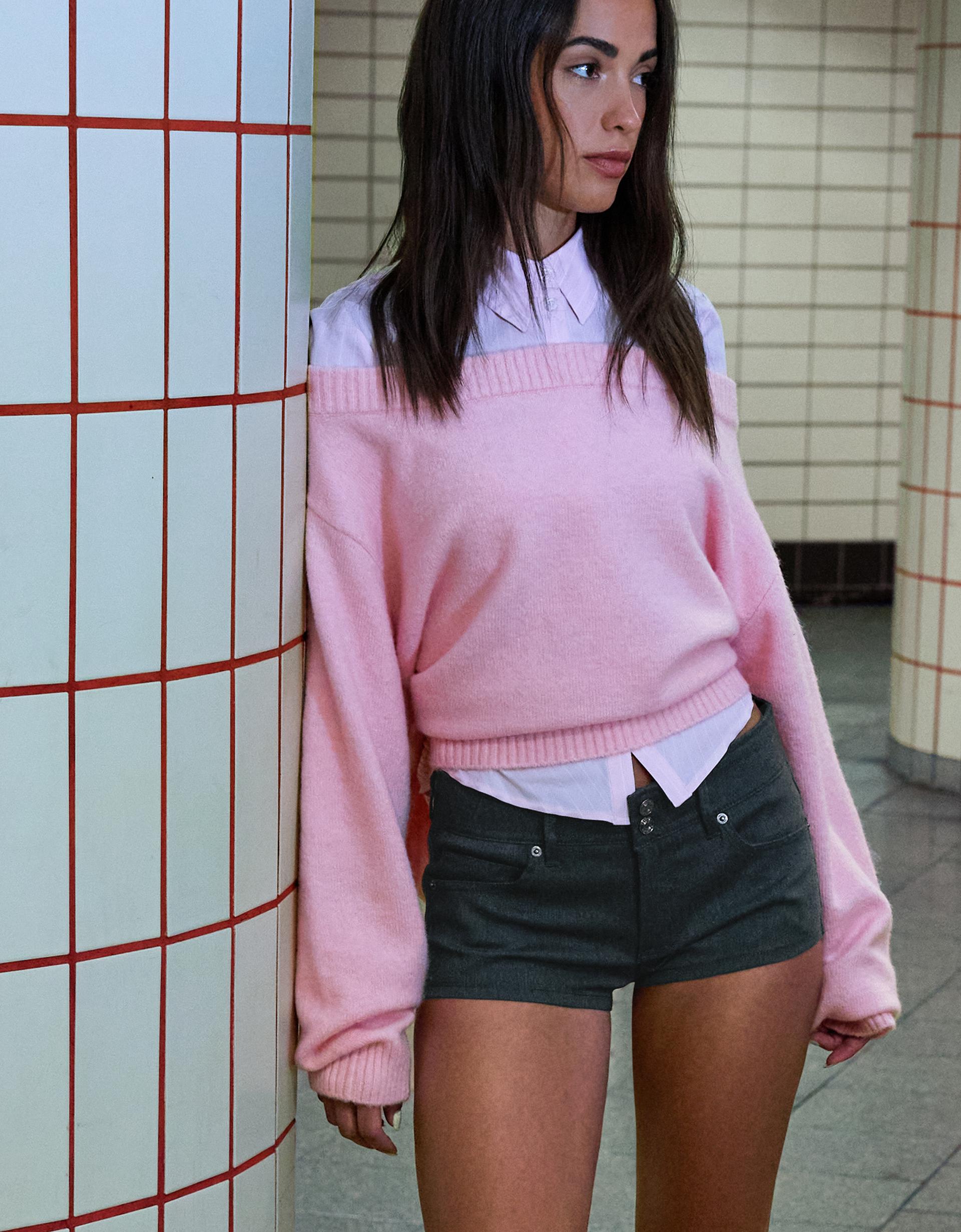 Short mini tailoring Mujer Bershka
