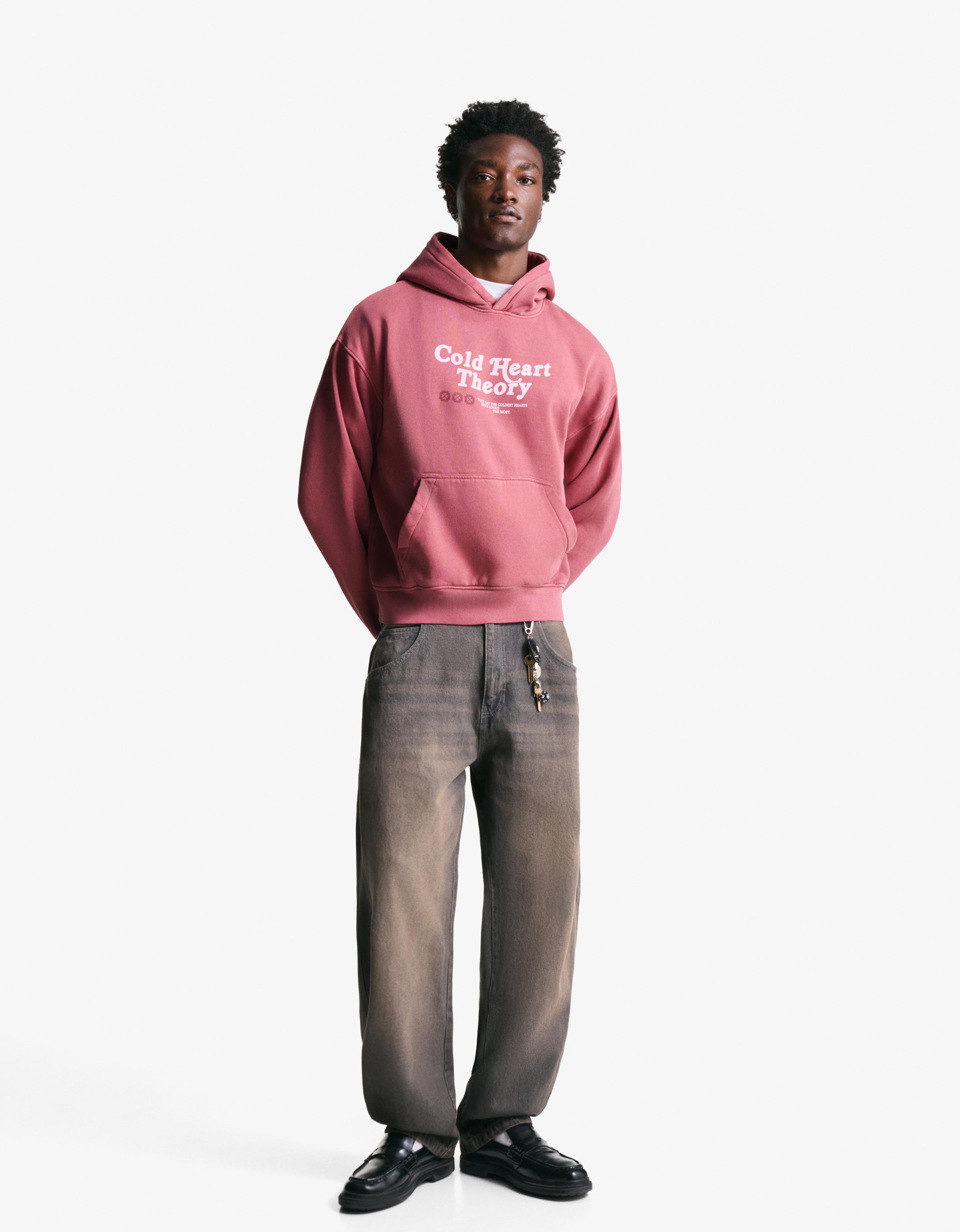 Bershka Baggy Balloon Jeans Herren 40 Braun