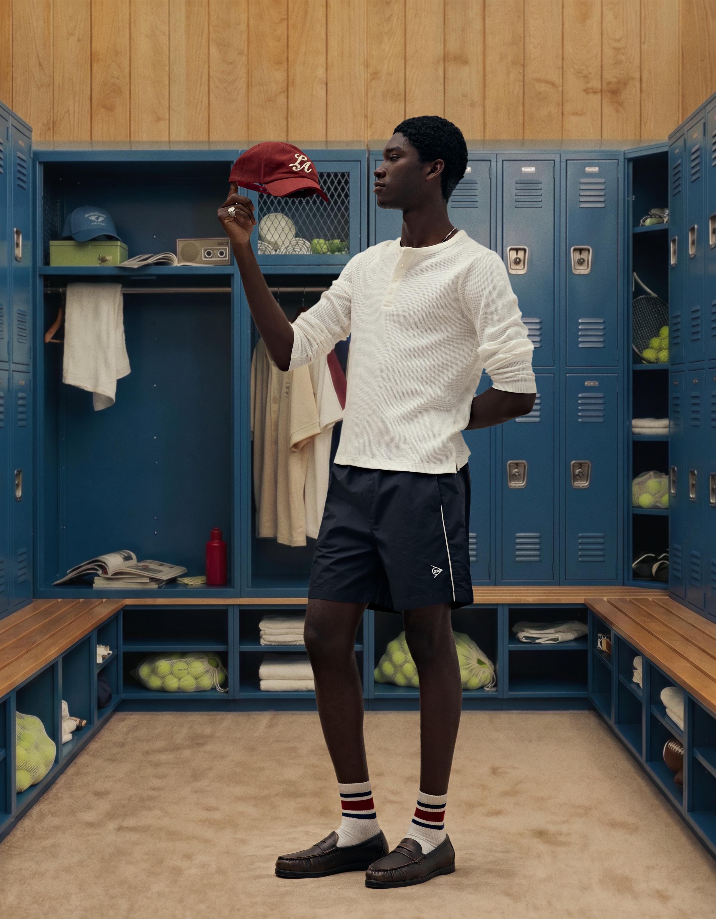 DUNLOP technical boxy Bermuda shorts