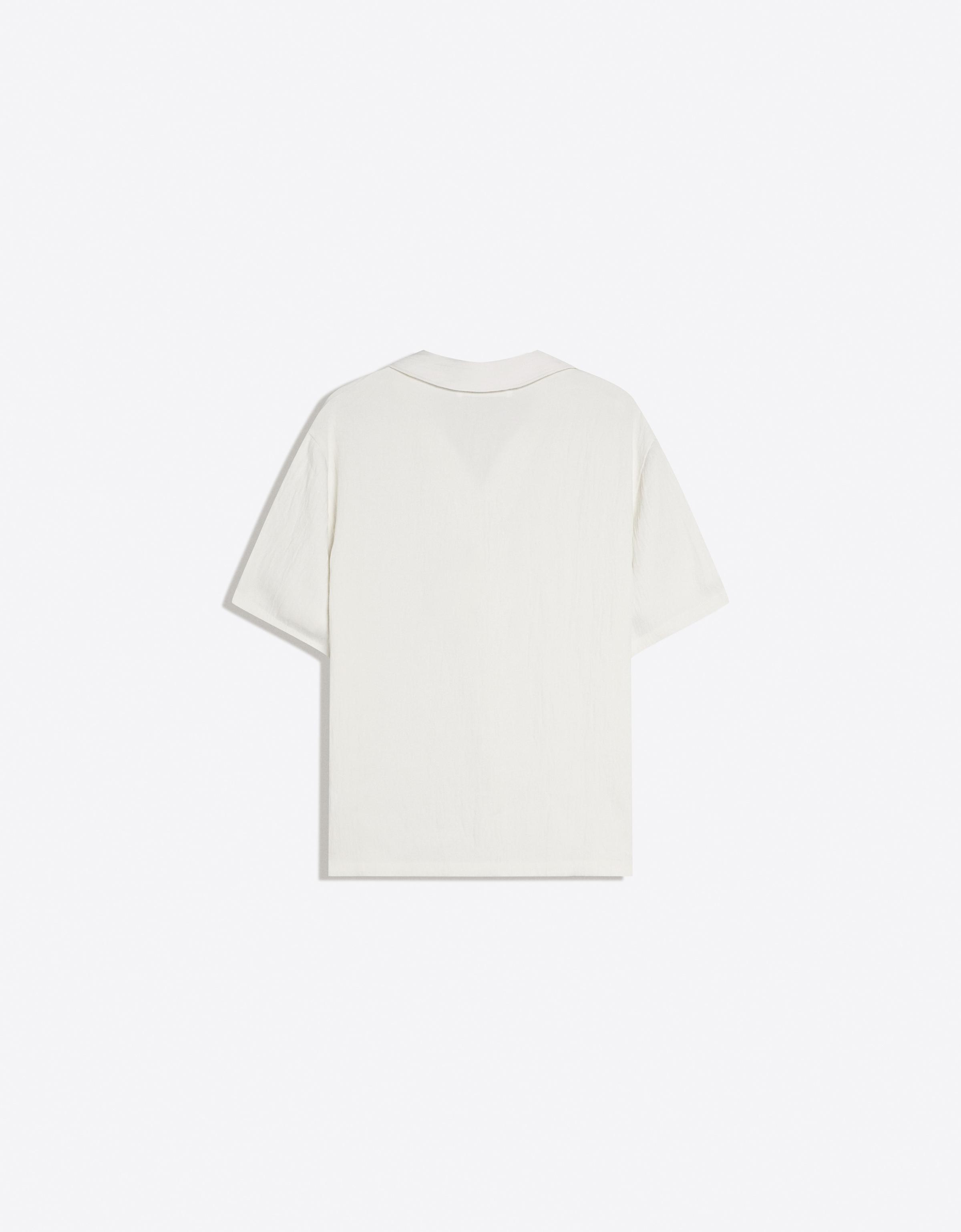 Rustic short sleeve shirt — White