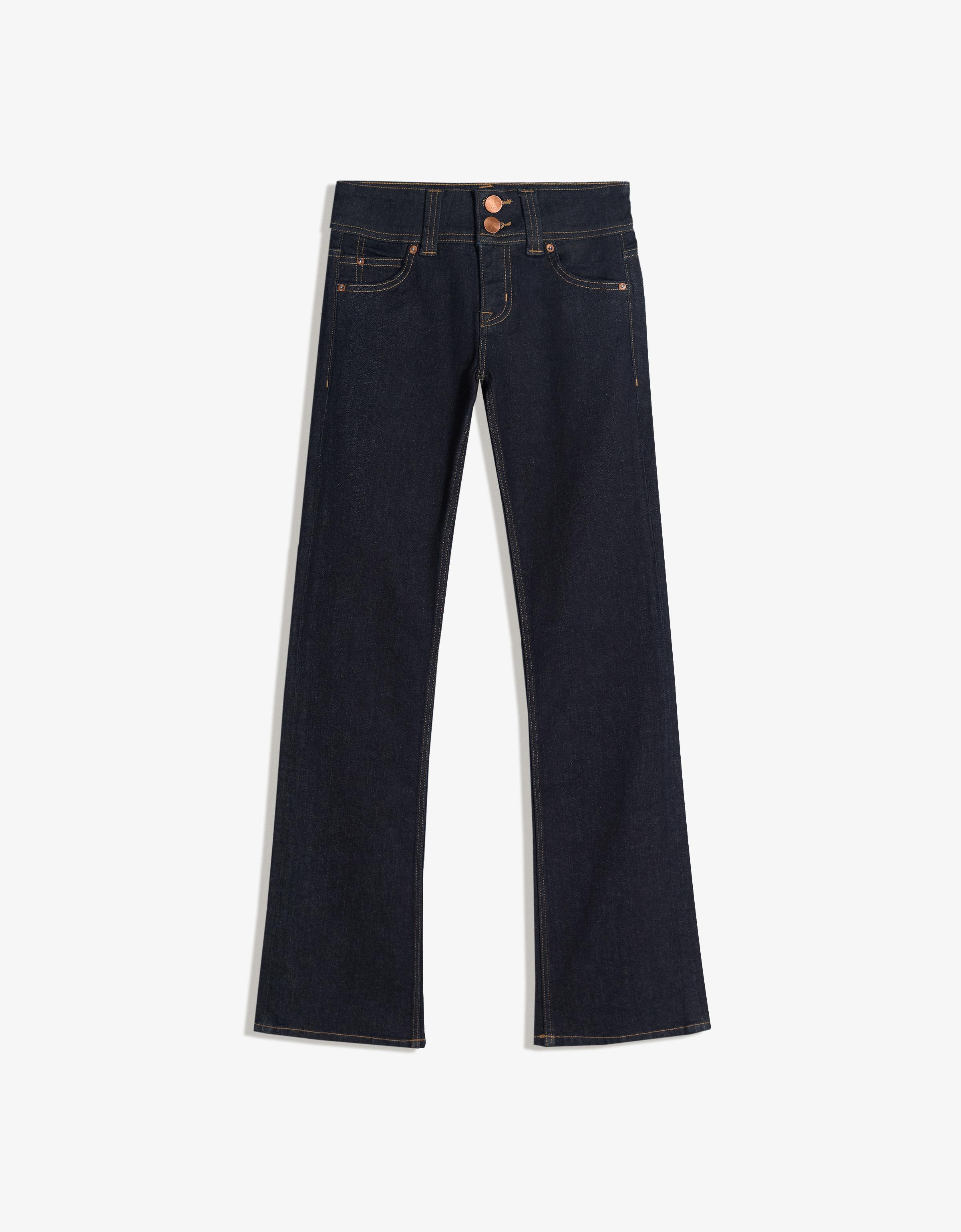 Düşük bel kapaklı bootcut jean - Görsel 123