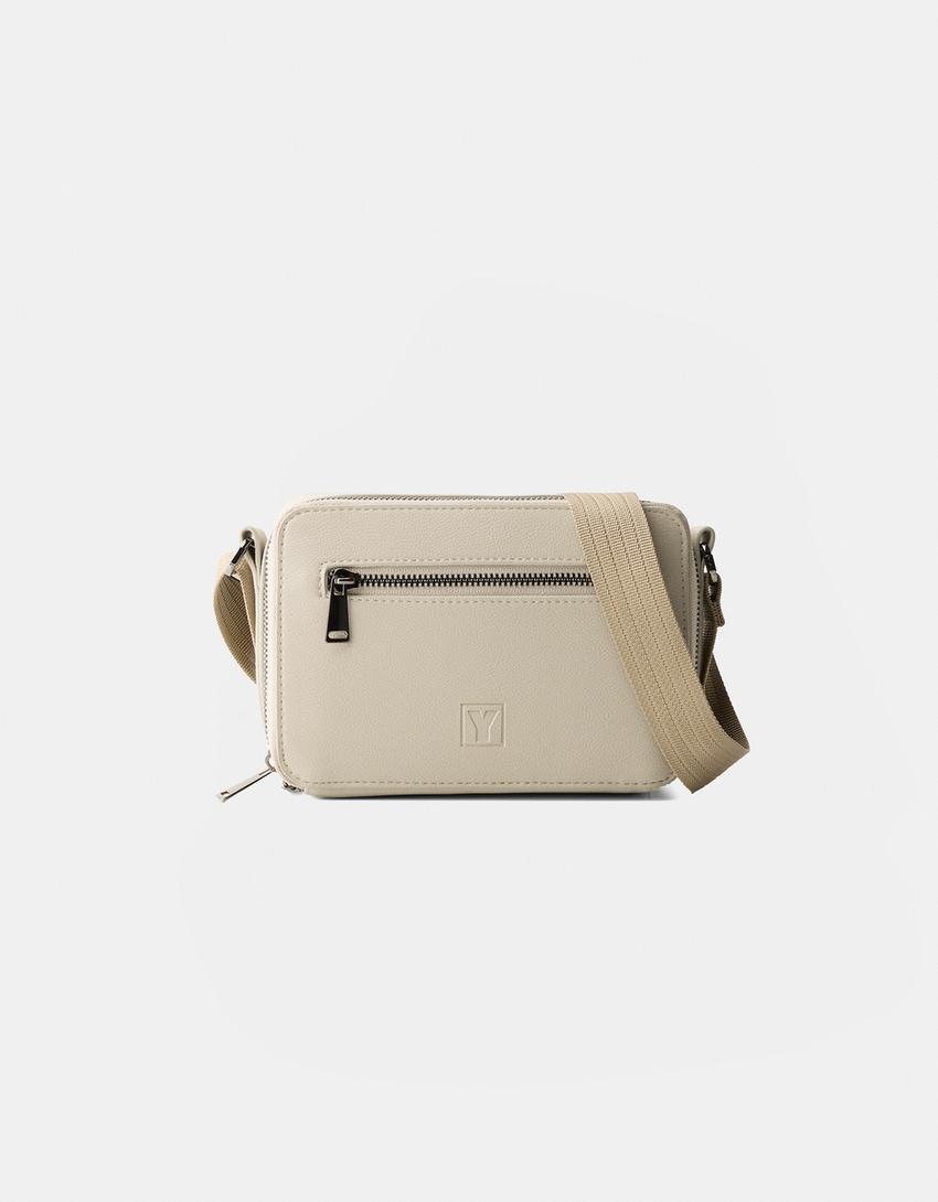 Bolso crossbody cremallera-Piedra-4
