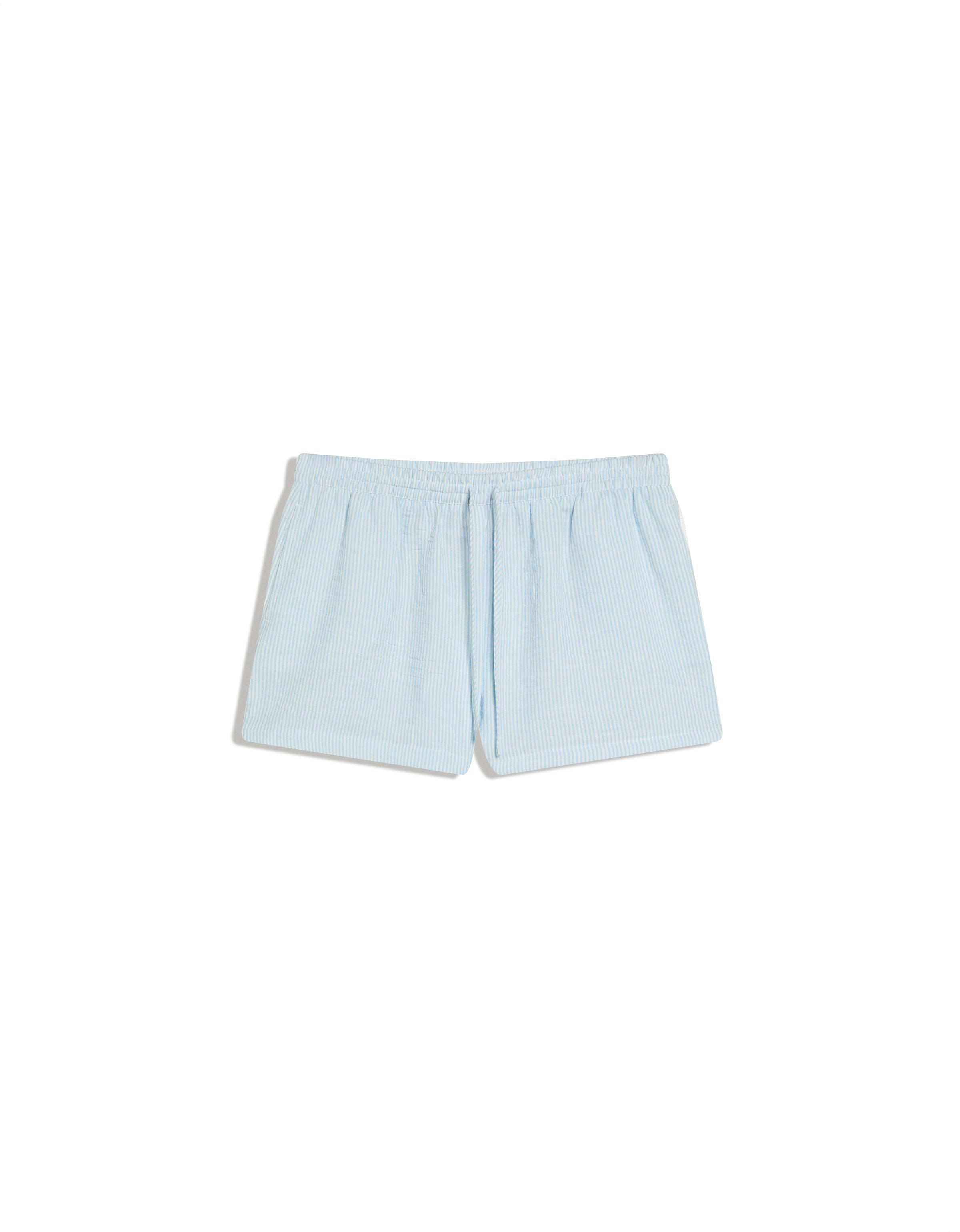 Lastik belli rustik şort - Görsel 16