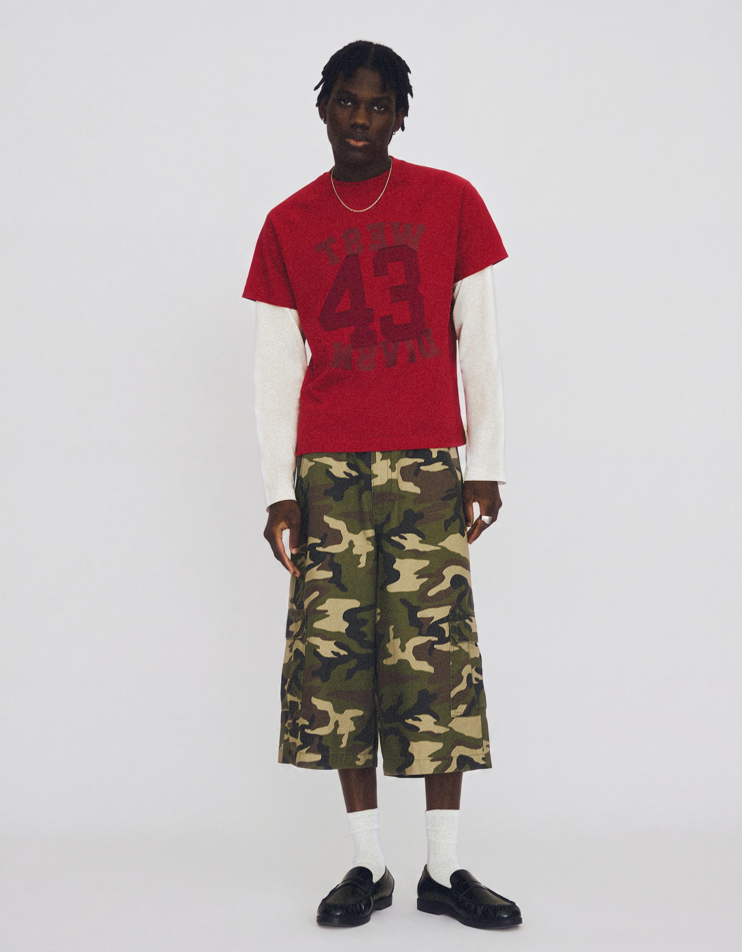 Barrel-leg jorts — Khaki