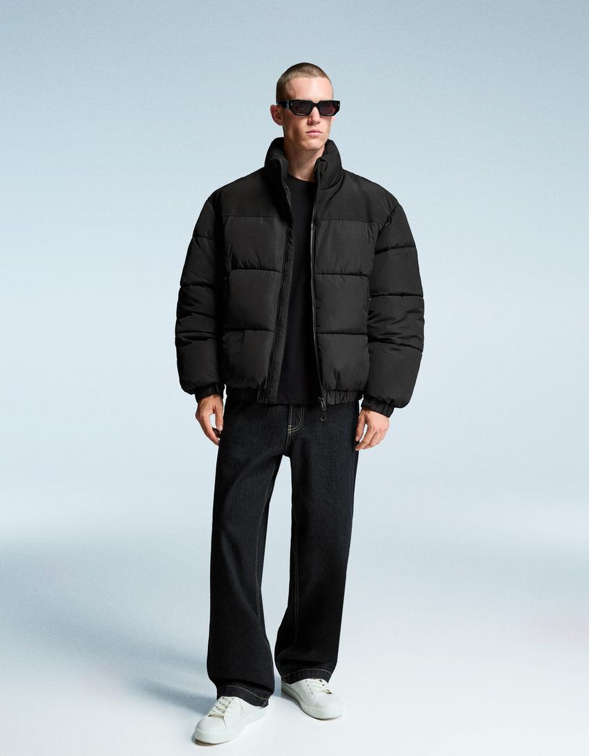 Technical puffer jacket-Black-3