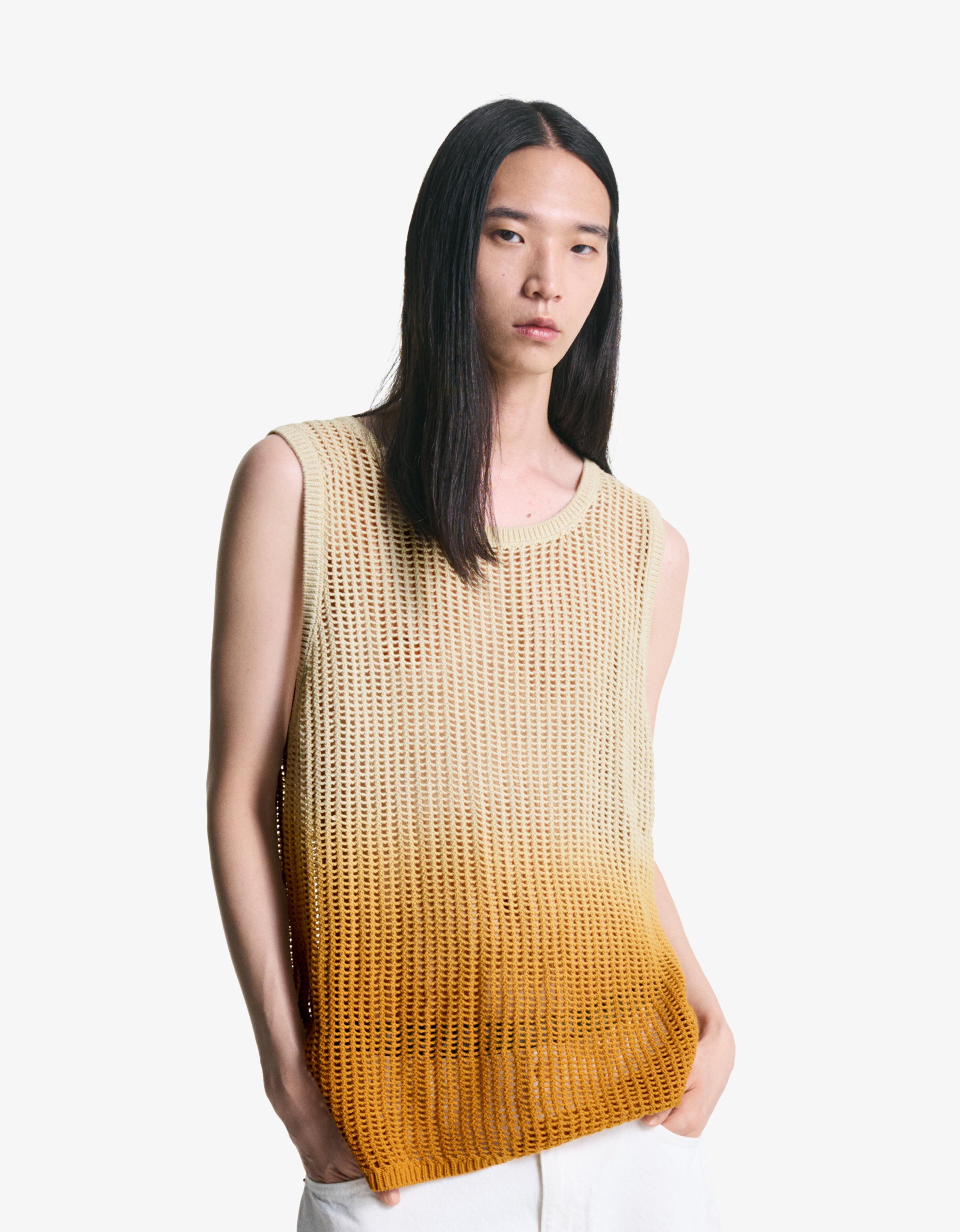 babaco/Giza Cotton Knit Vest