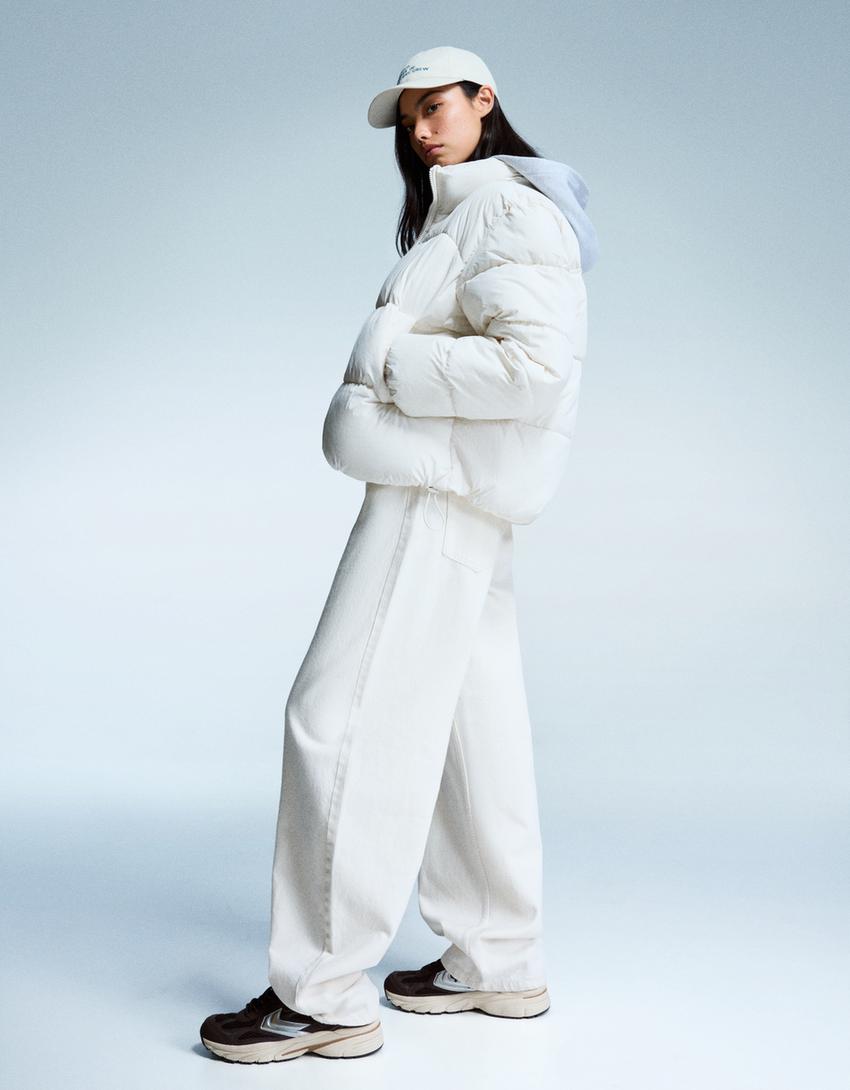 Puffer jacket-White-2