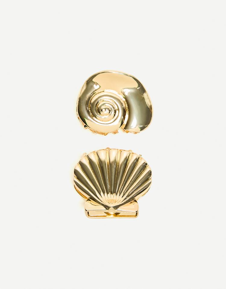 Pack of 2 seashell hair clips - Signature Edition