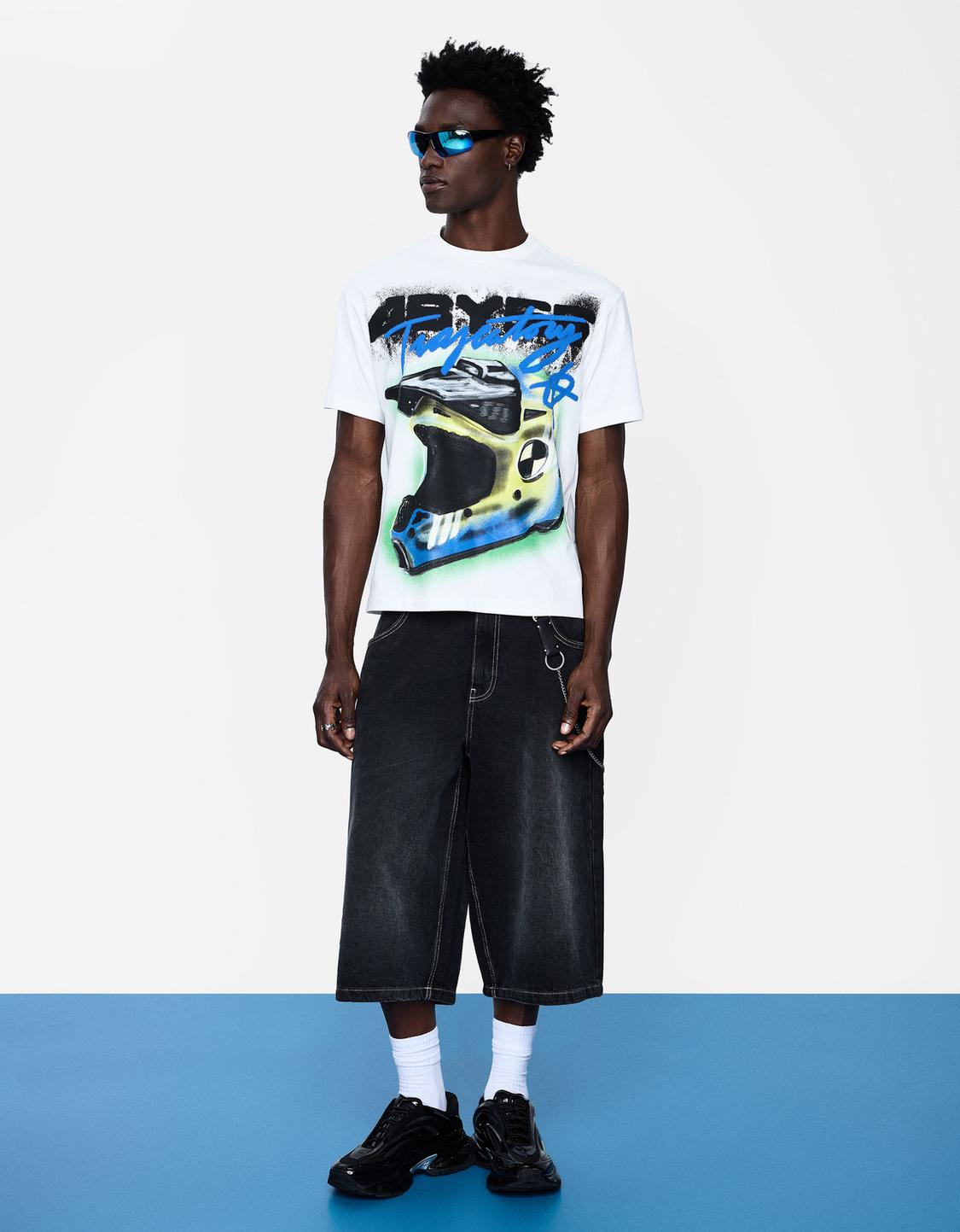Short sleeve T-shirt with print