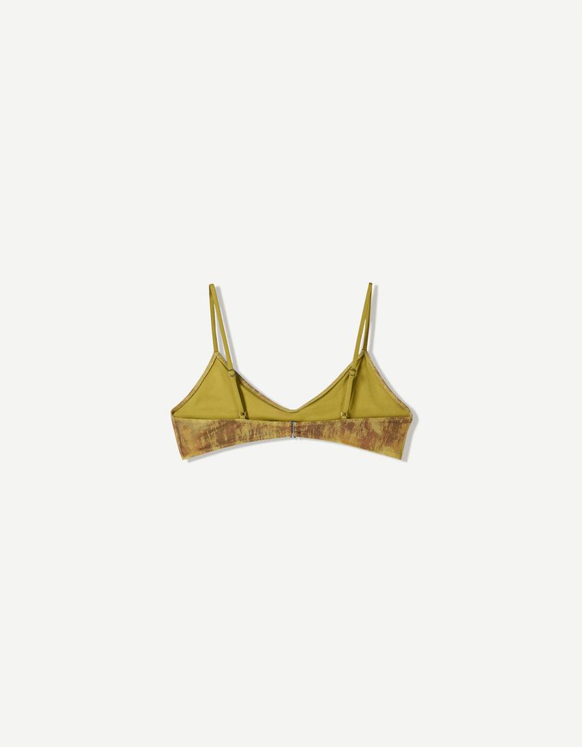Mesh bikini top-Green-4