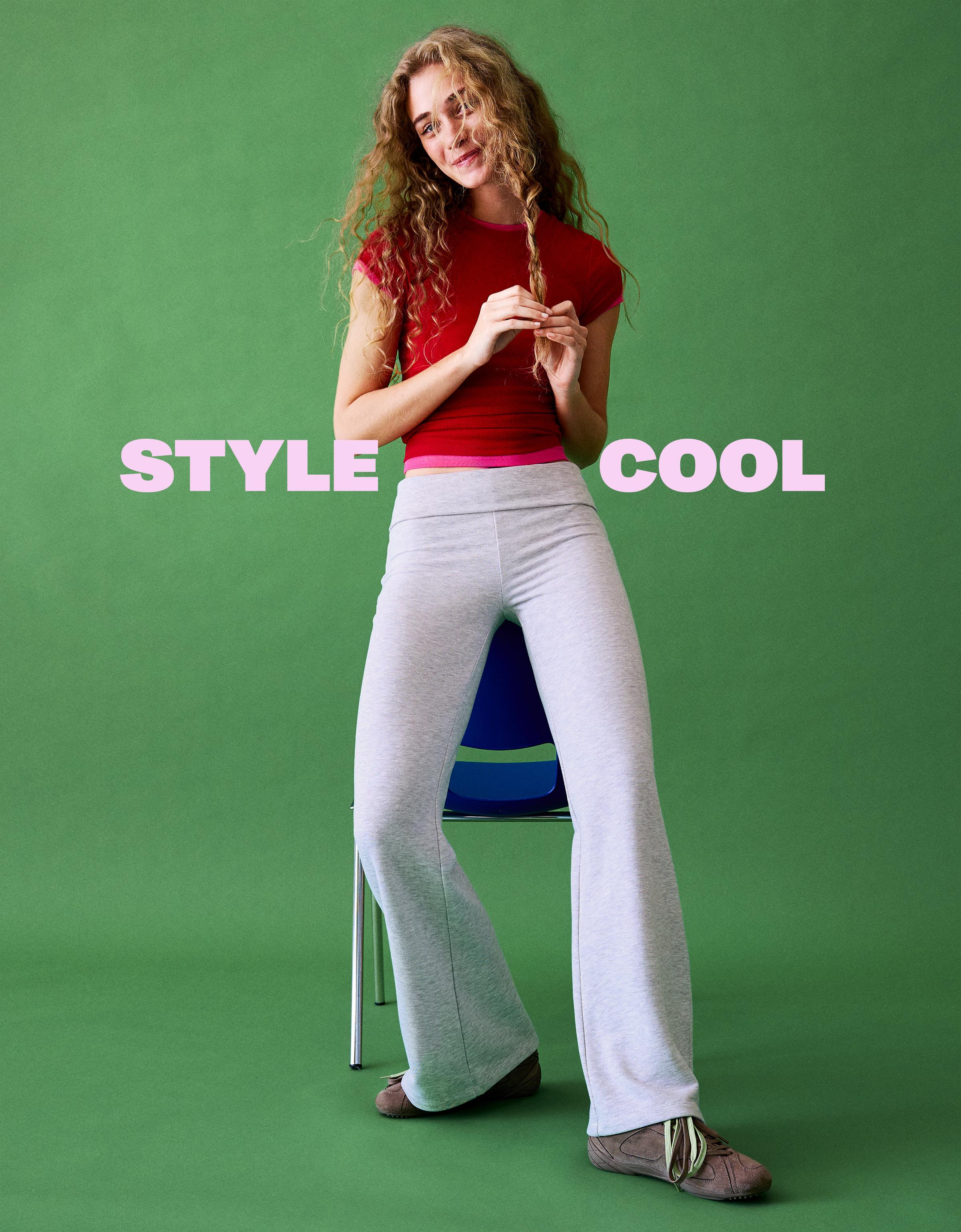 Yamalı şardonlu çan paça pantolon - Görsel 54