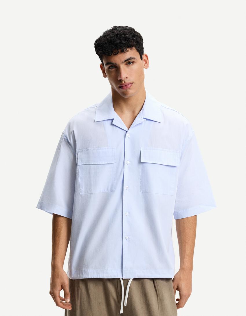 Sale Chemise Chemises Homme Manches Courtes Chemise Oversize