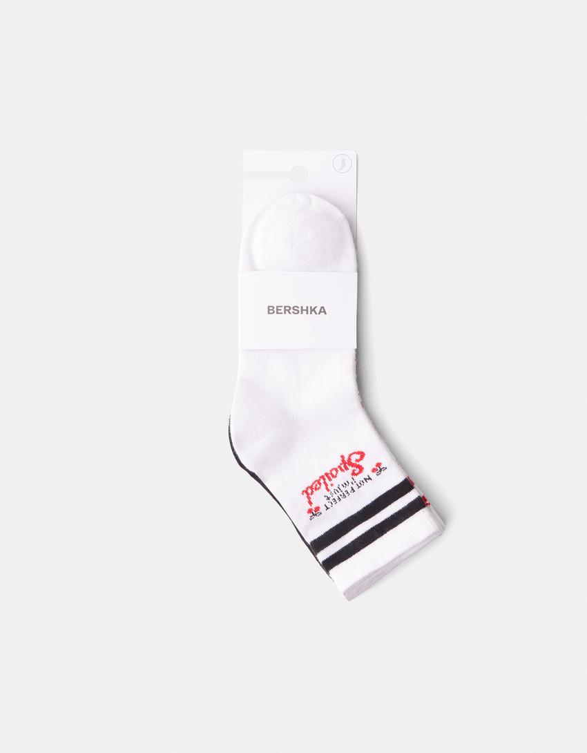 حزمة من 3 ازواج جوارب بطبعة-أسود-4