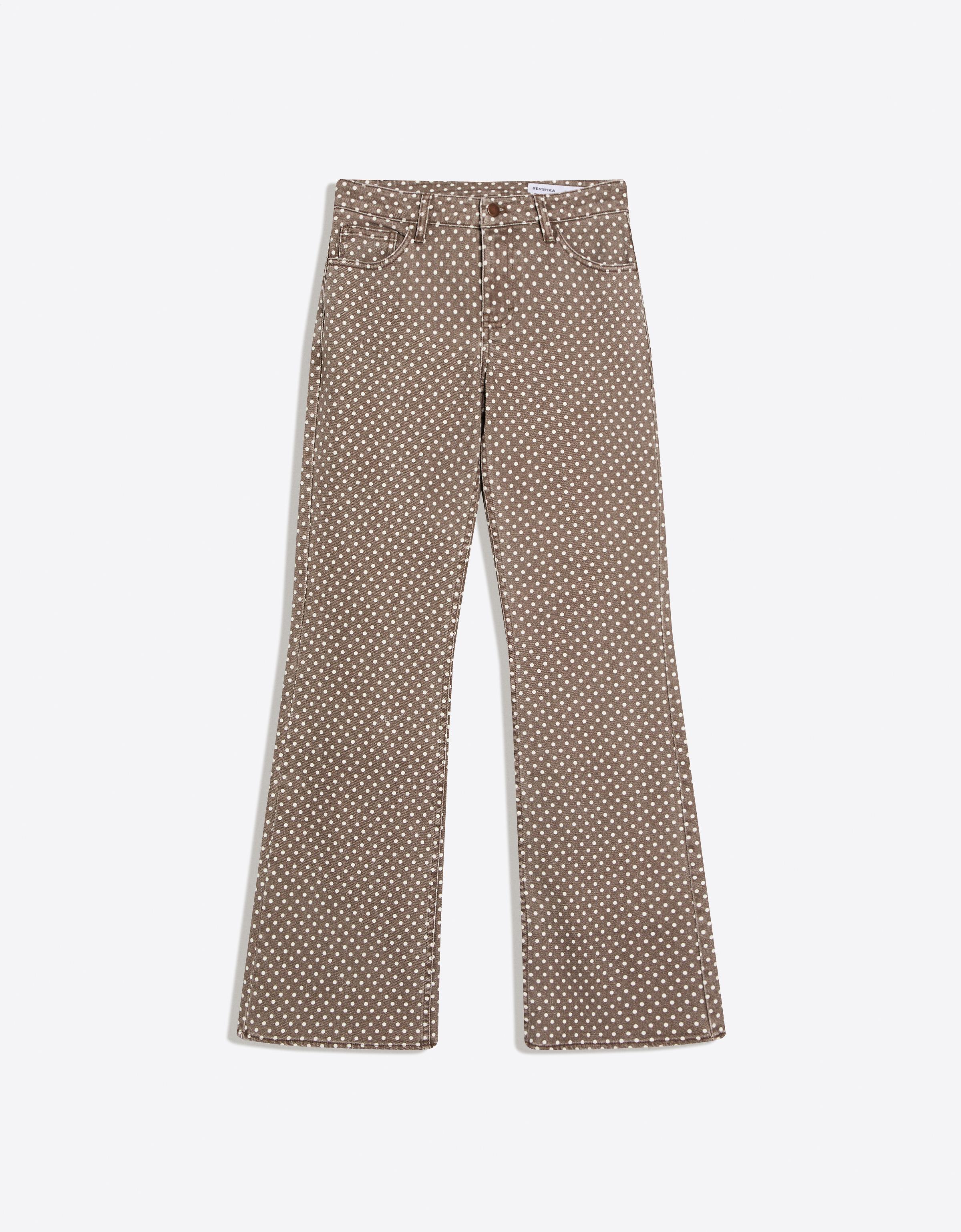 Puantiye bootcut fit denim - Görsel 5