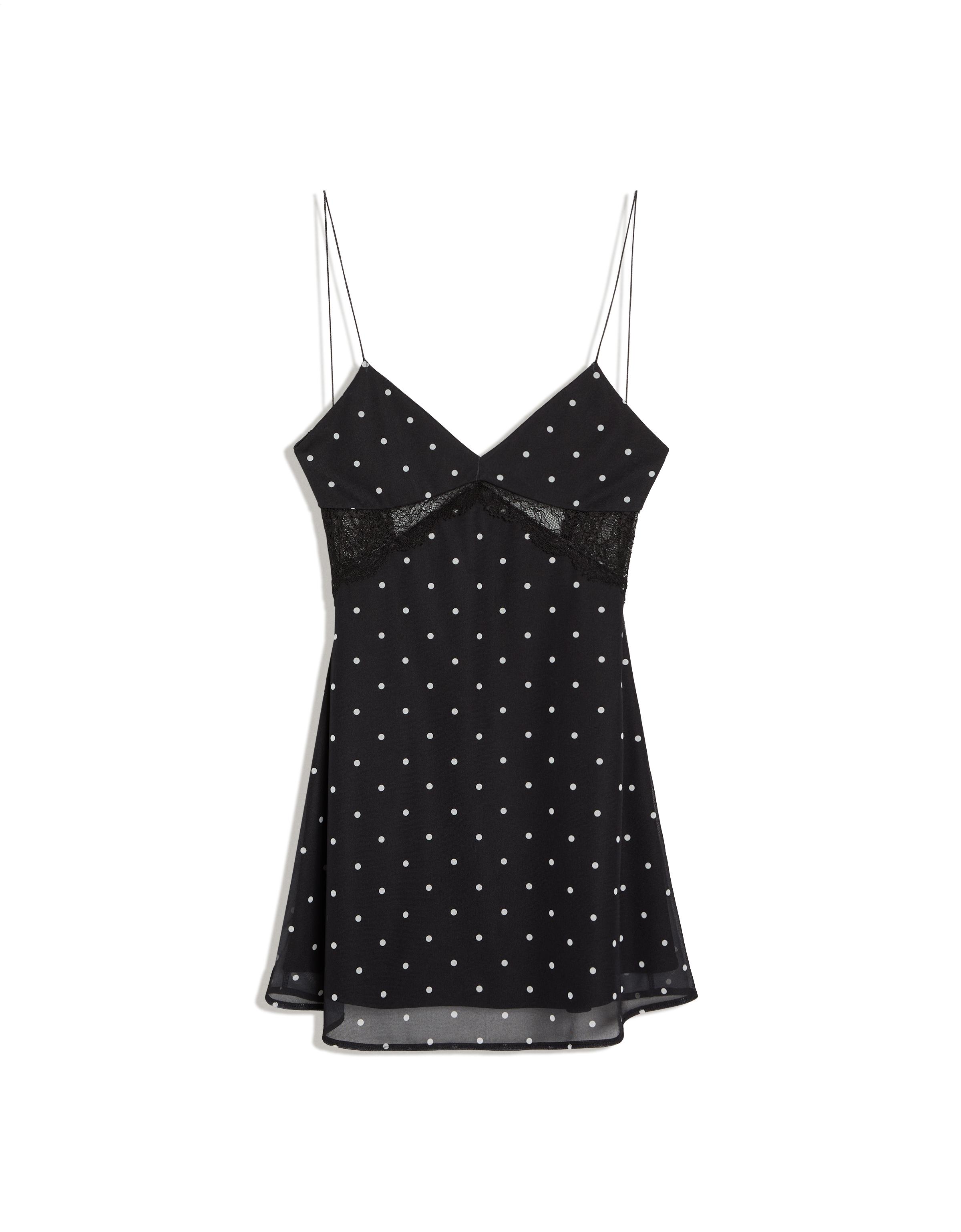 Mini tulle strappy dress — Black