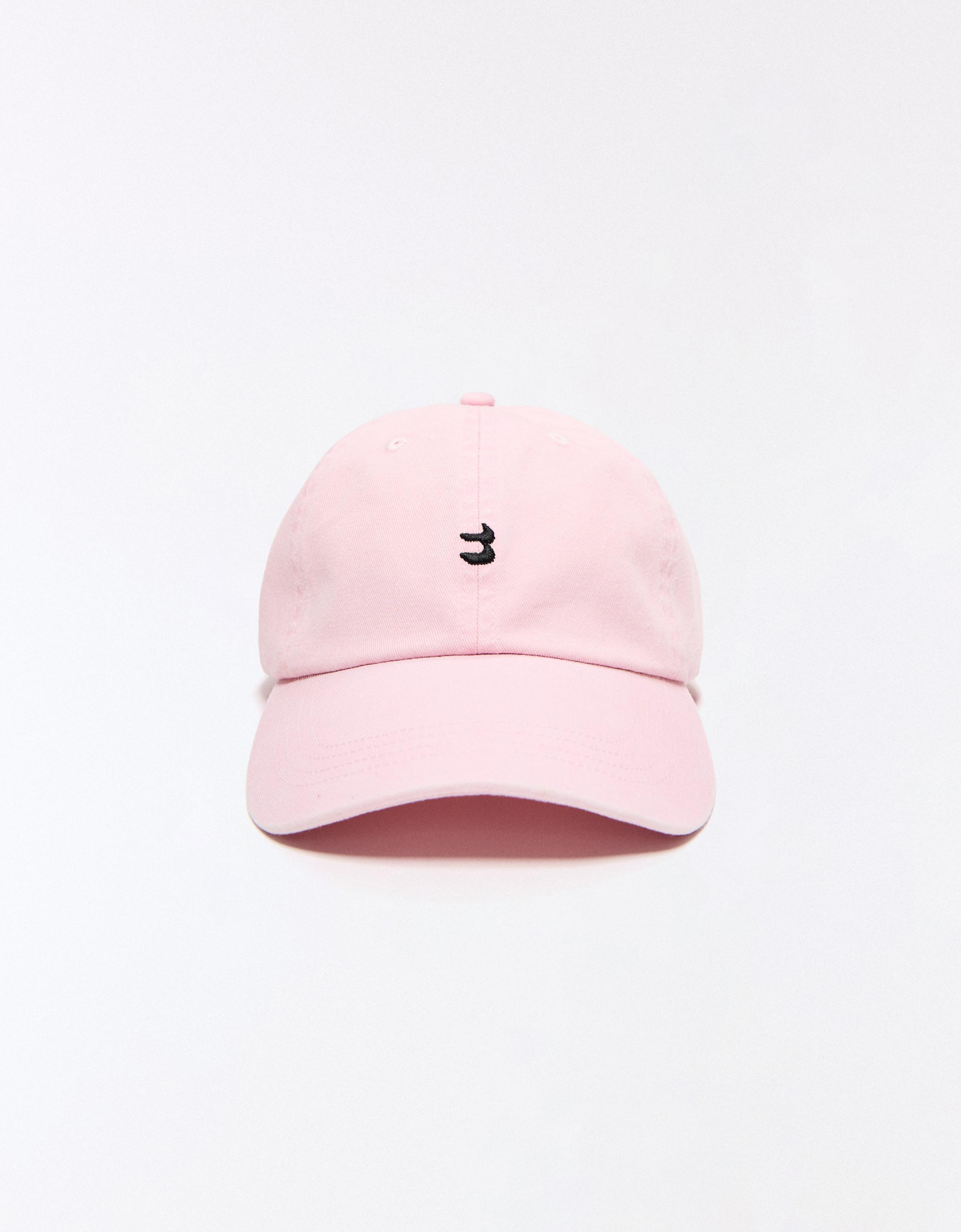 Embroidered cap — Pink