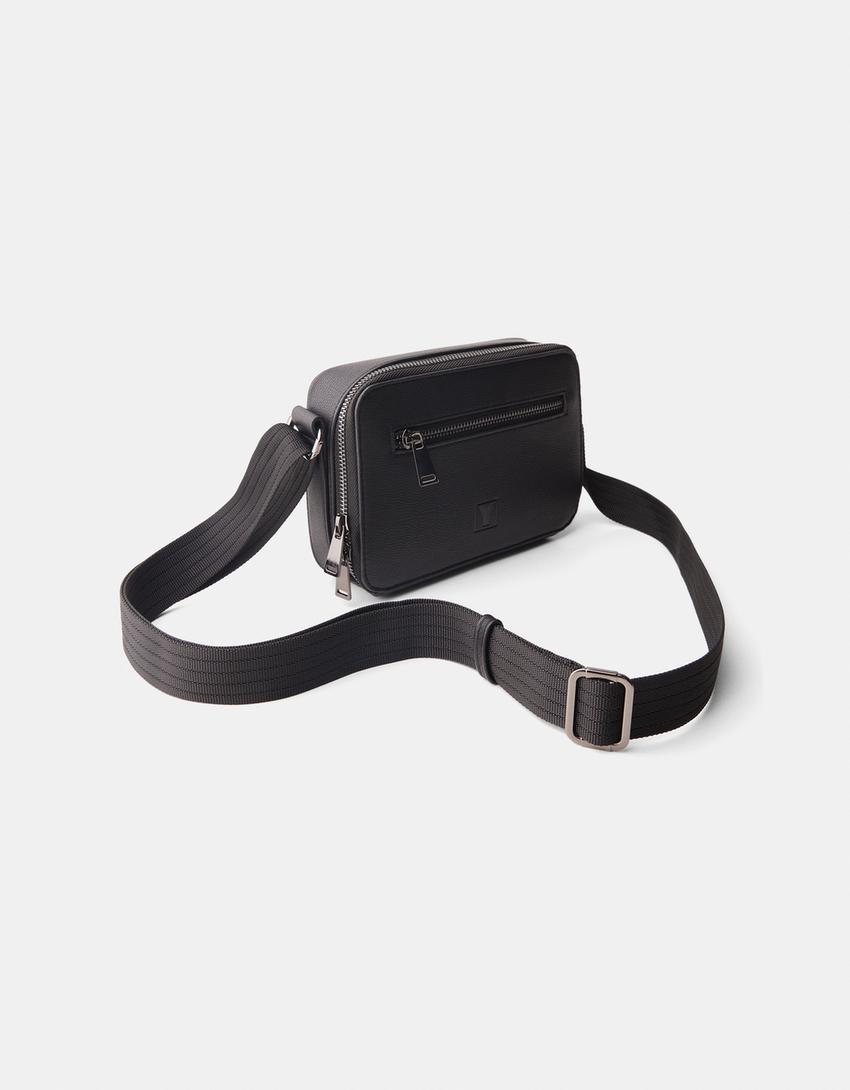 Bolso crossbody cremallera-Negro-4