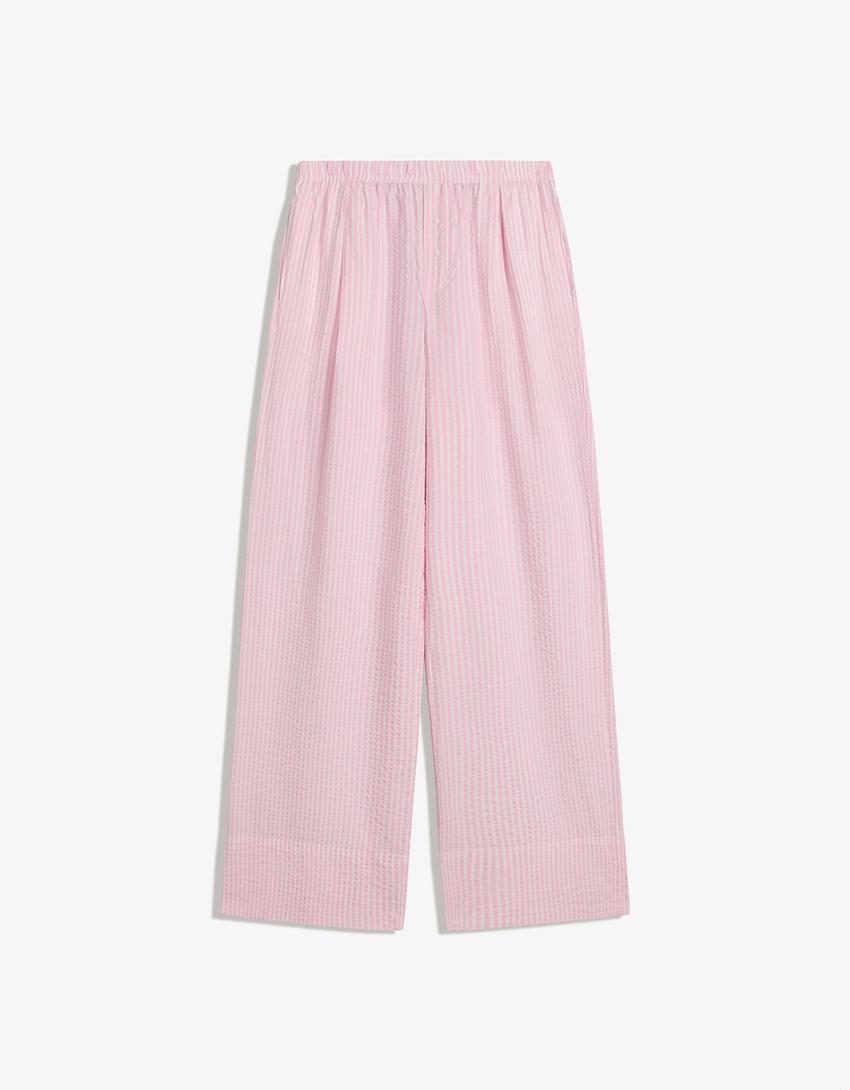 Pantalón wide leg textura-Rosa-3