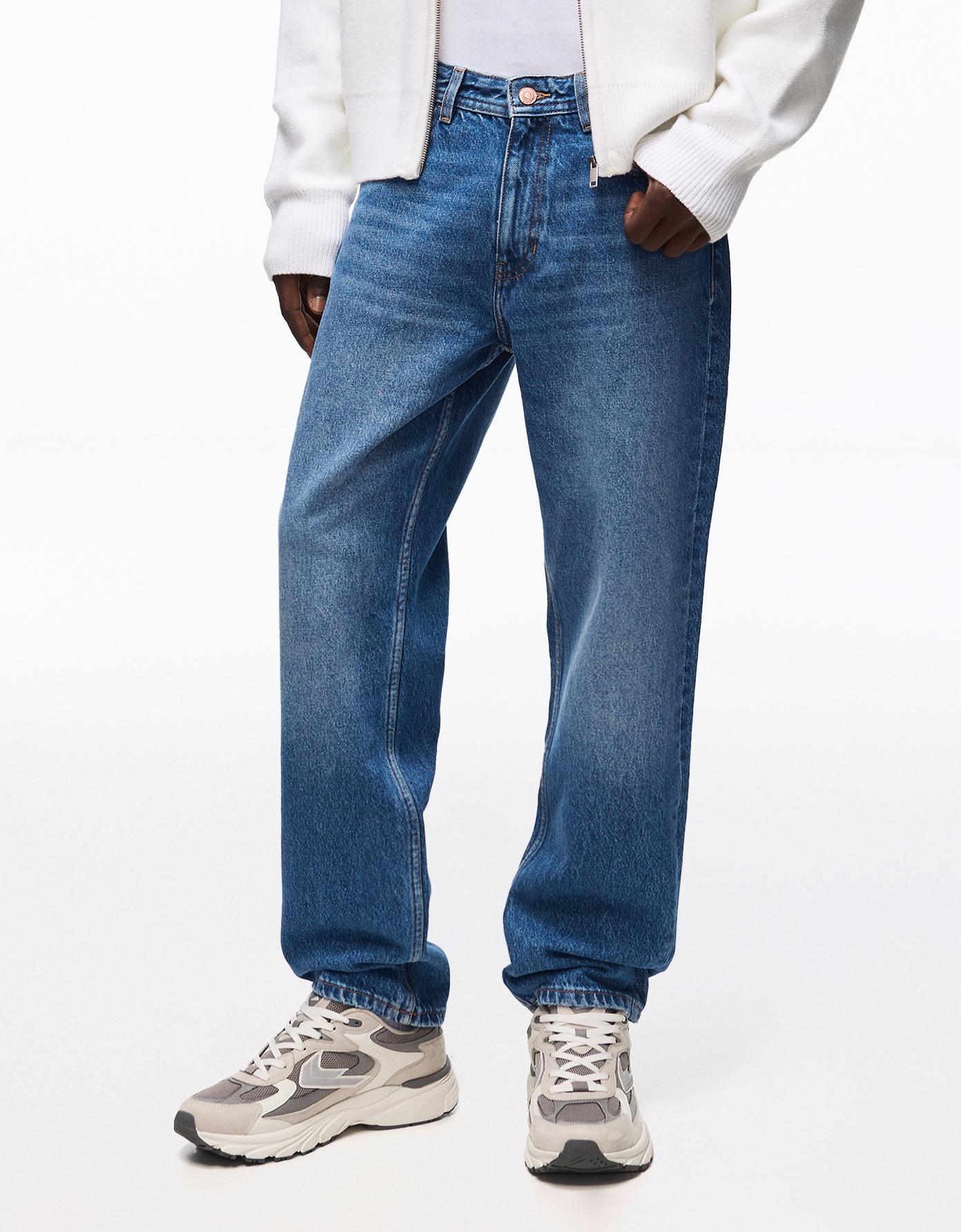 Straight-leg jeans — Blue