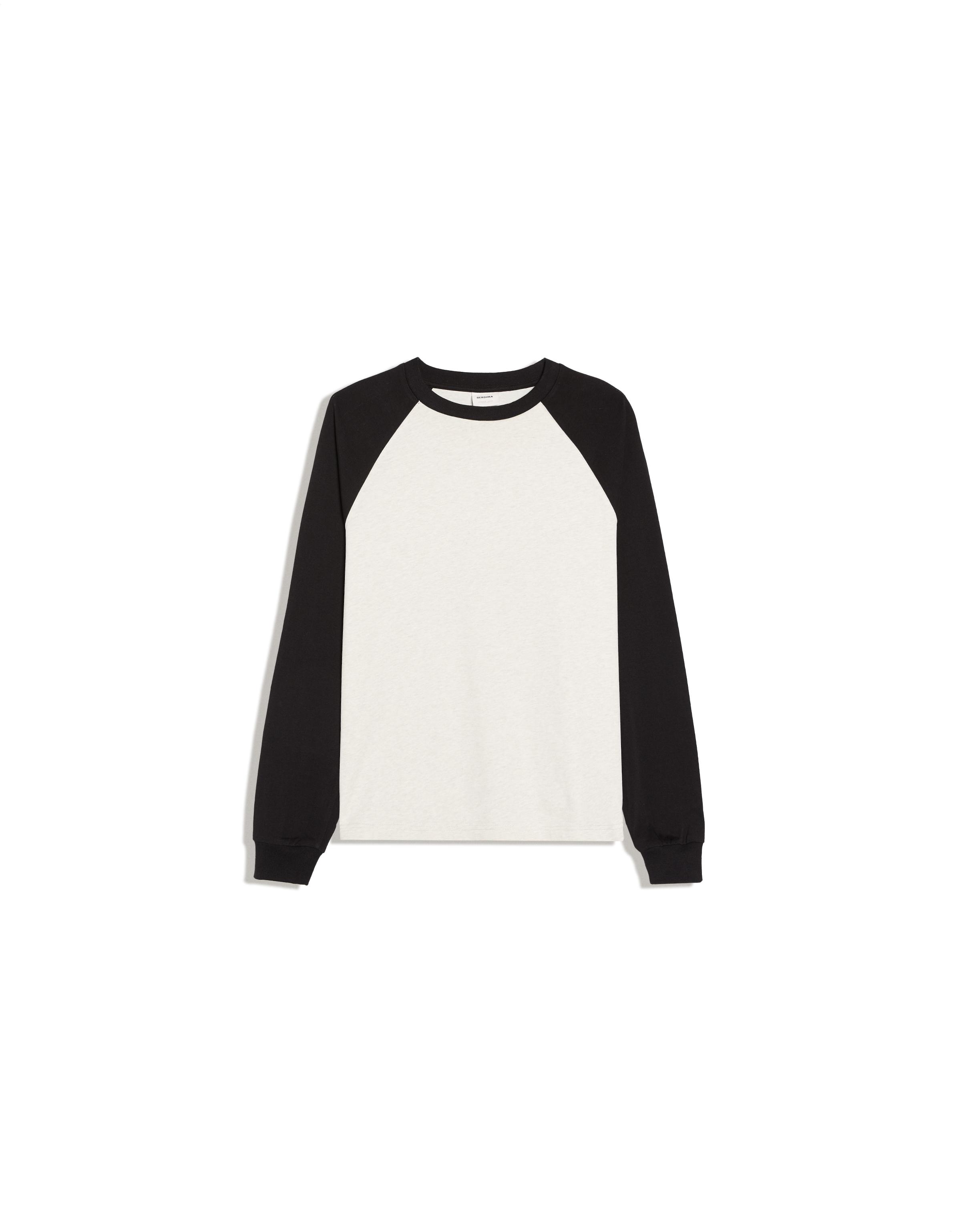 Long sleeve raglan T-shirt — Black