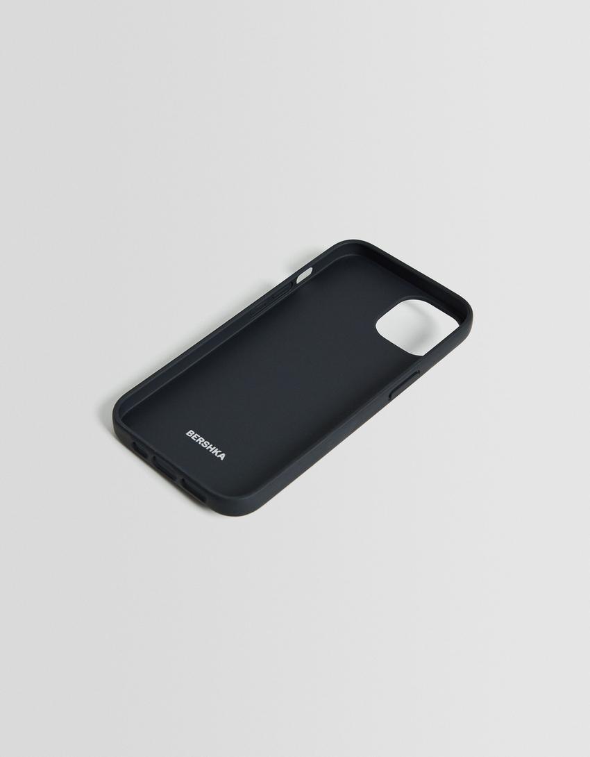 حقيبة هاتف محمول قلب-أسود-1