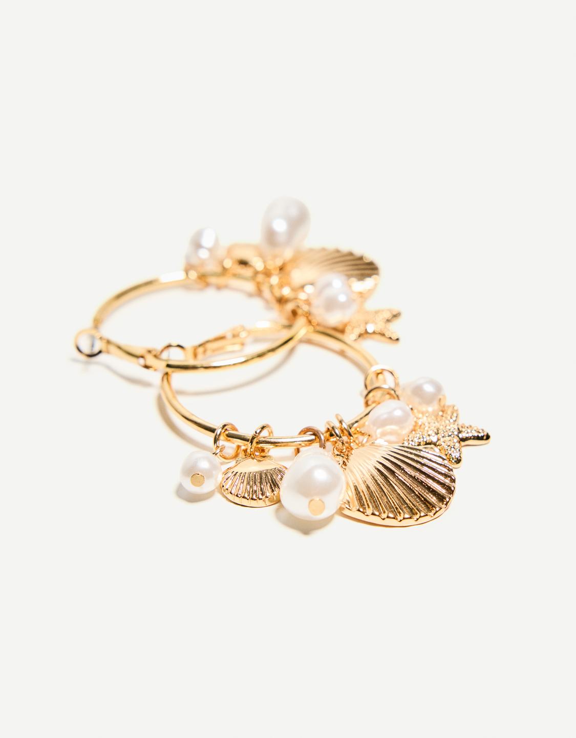 Seashell hoop earrings - Signature Edition